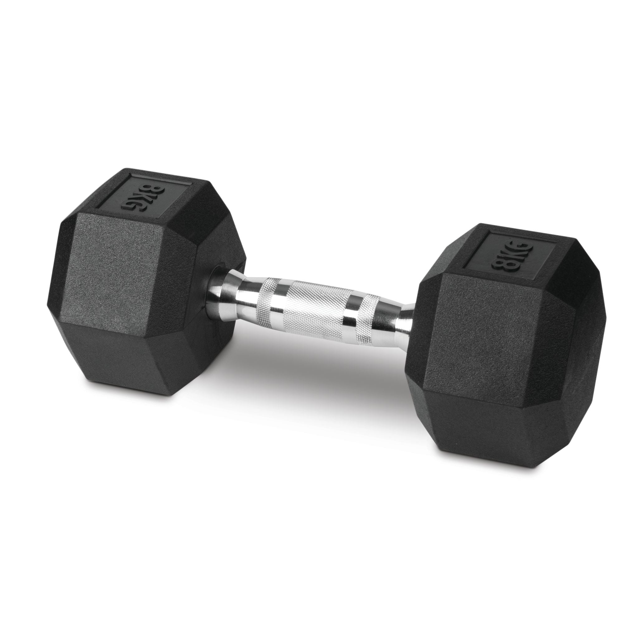 Bodyworx Rubber Hex Dumbbell - 8 Kg