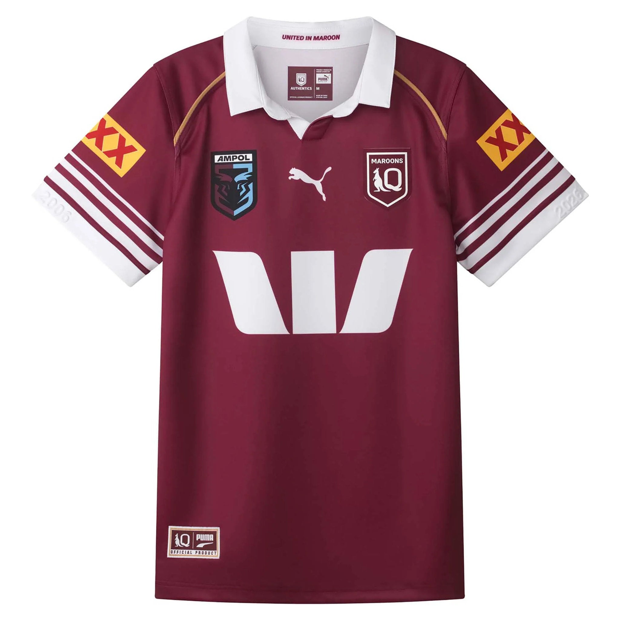PUMA 2026 QLD Maroons Replica Home Jersey