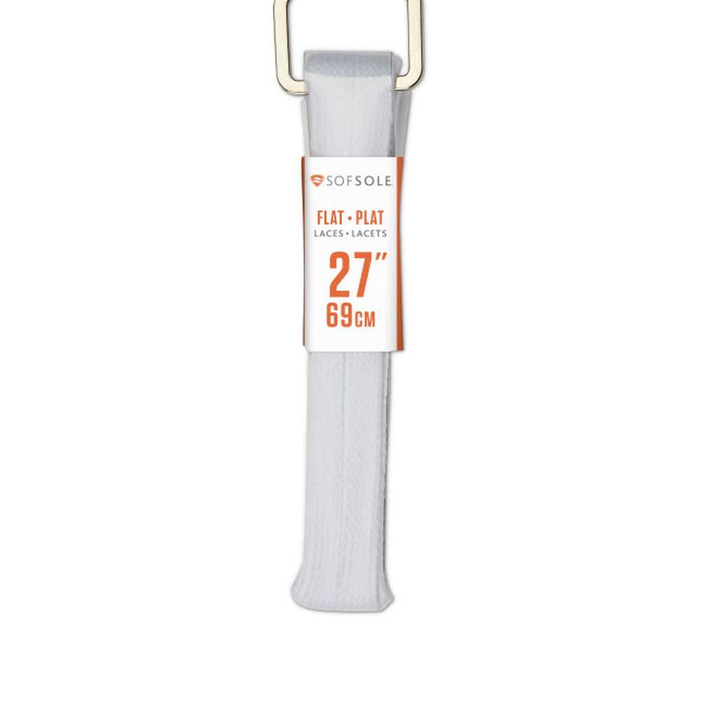 Sofsole Athletic Flat Laces White - SportsPower
