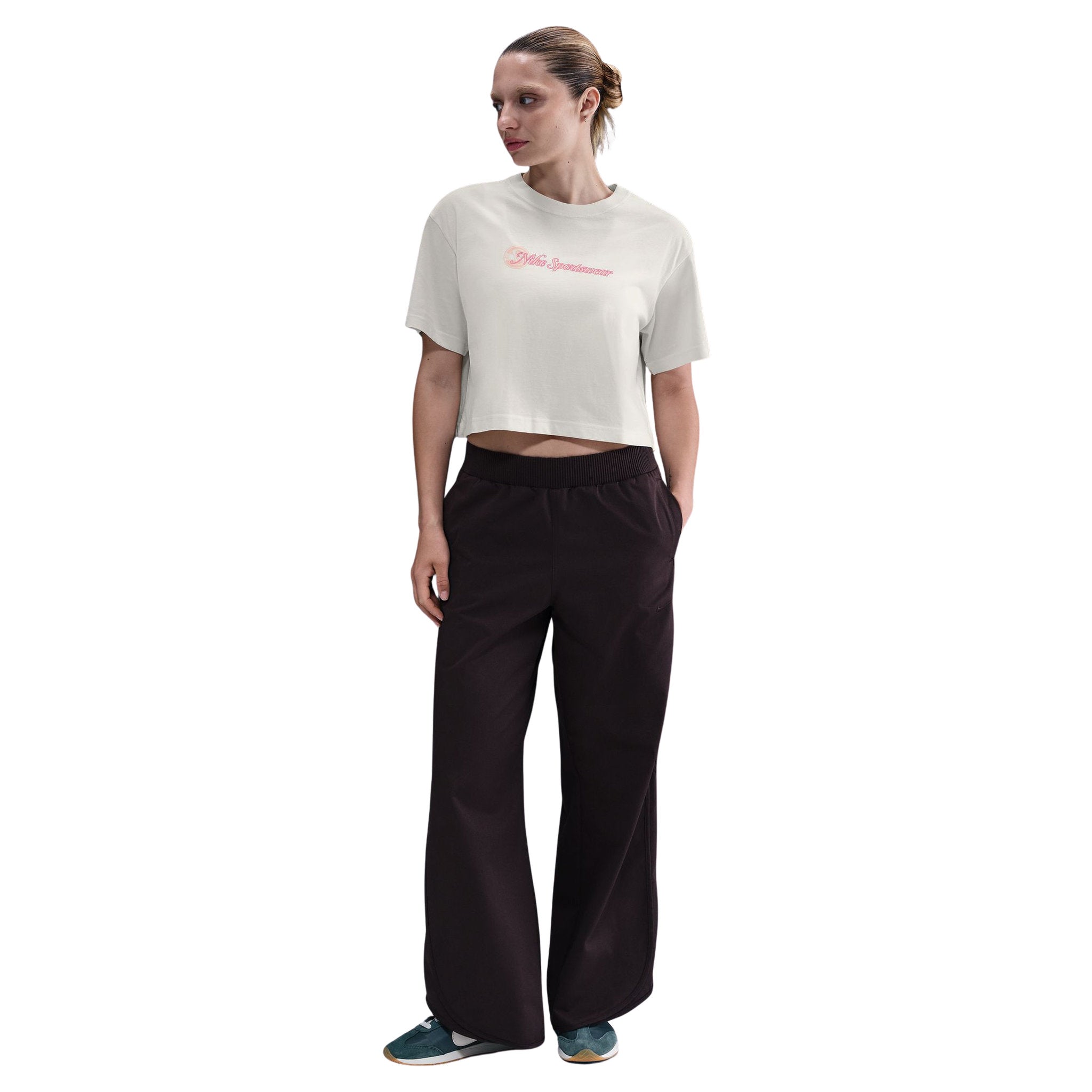 Nike Sportswear Club Crop Womens Short-Sleeve Tee