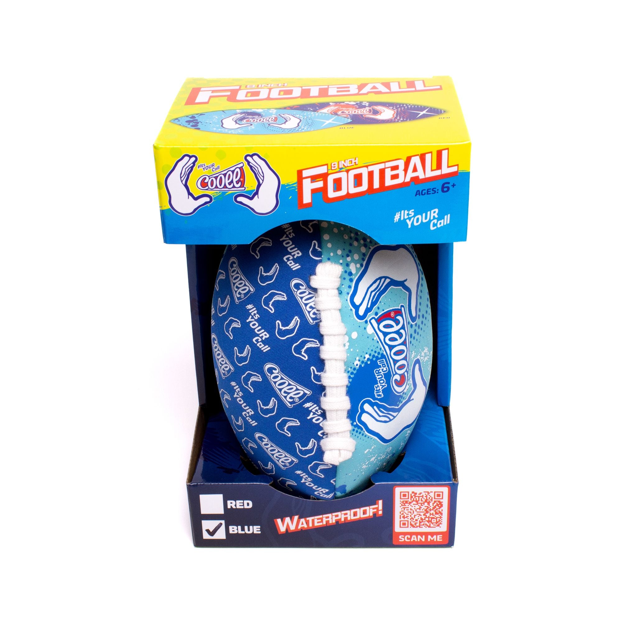 Cooee Neoprene 9 Inch Football - Blue