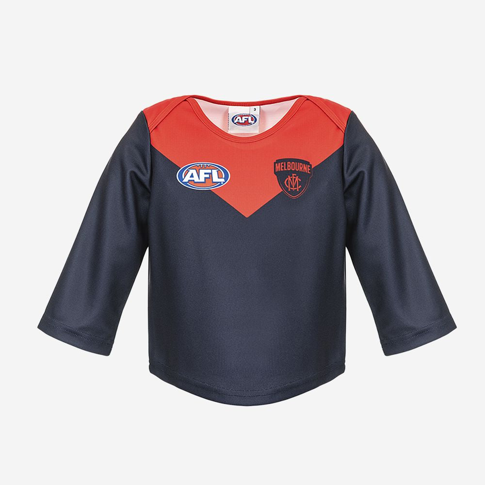 AFL Melbourne Demons Toddlers Replica Long Sleeve Jersey