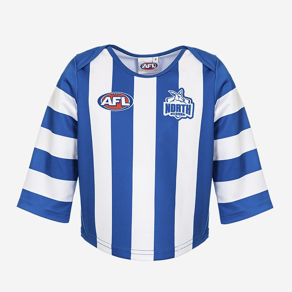 AFL North Melbourne Kangaroos Toddlers Replica Long Sleeve Jersey