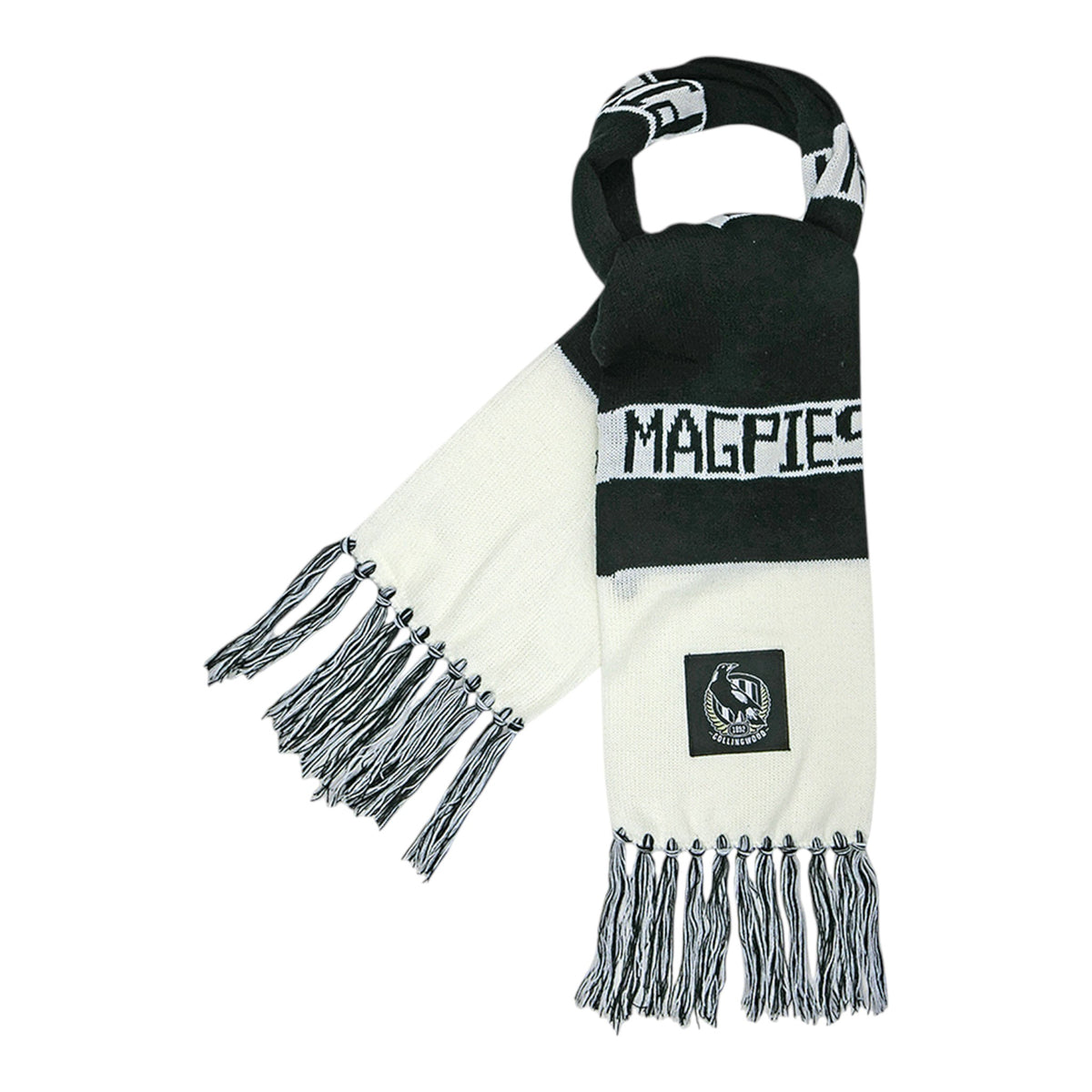 AFL Collingwood Magpies Bar Scarf