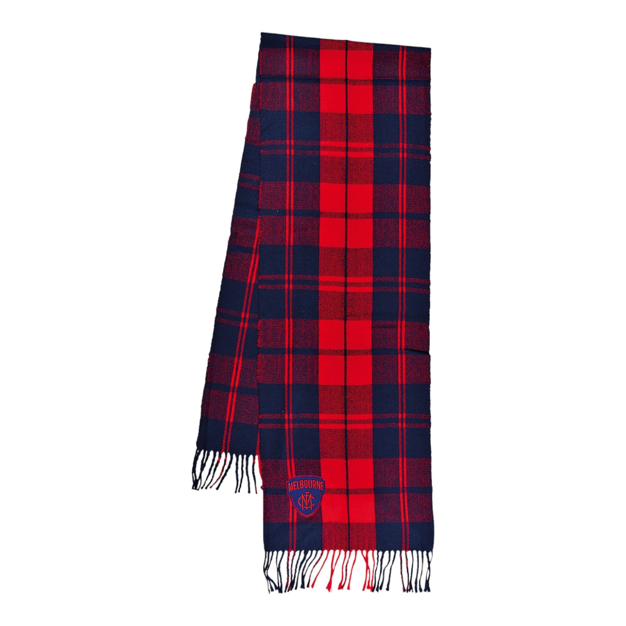 AFL Tartan Scarf - Melbourne Demons