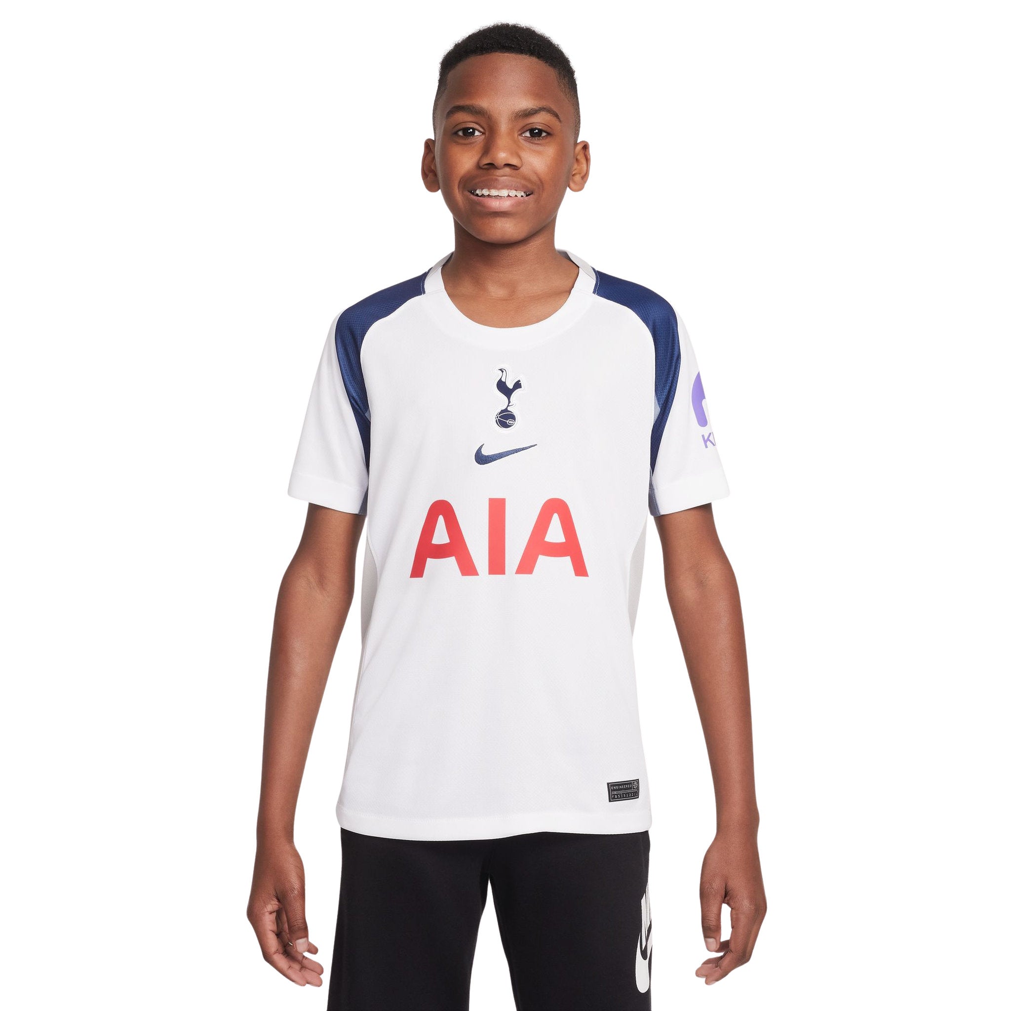 Nike Tottenham Hotspur 2025/26 Stadium Home Dri-FIT Kids Soccer Replica Jersey
