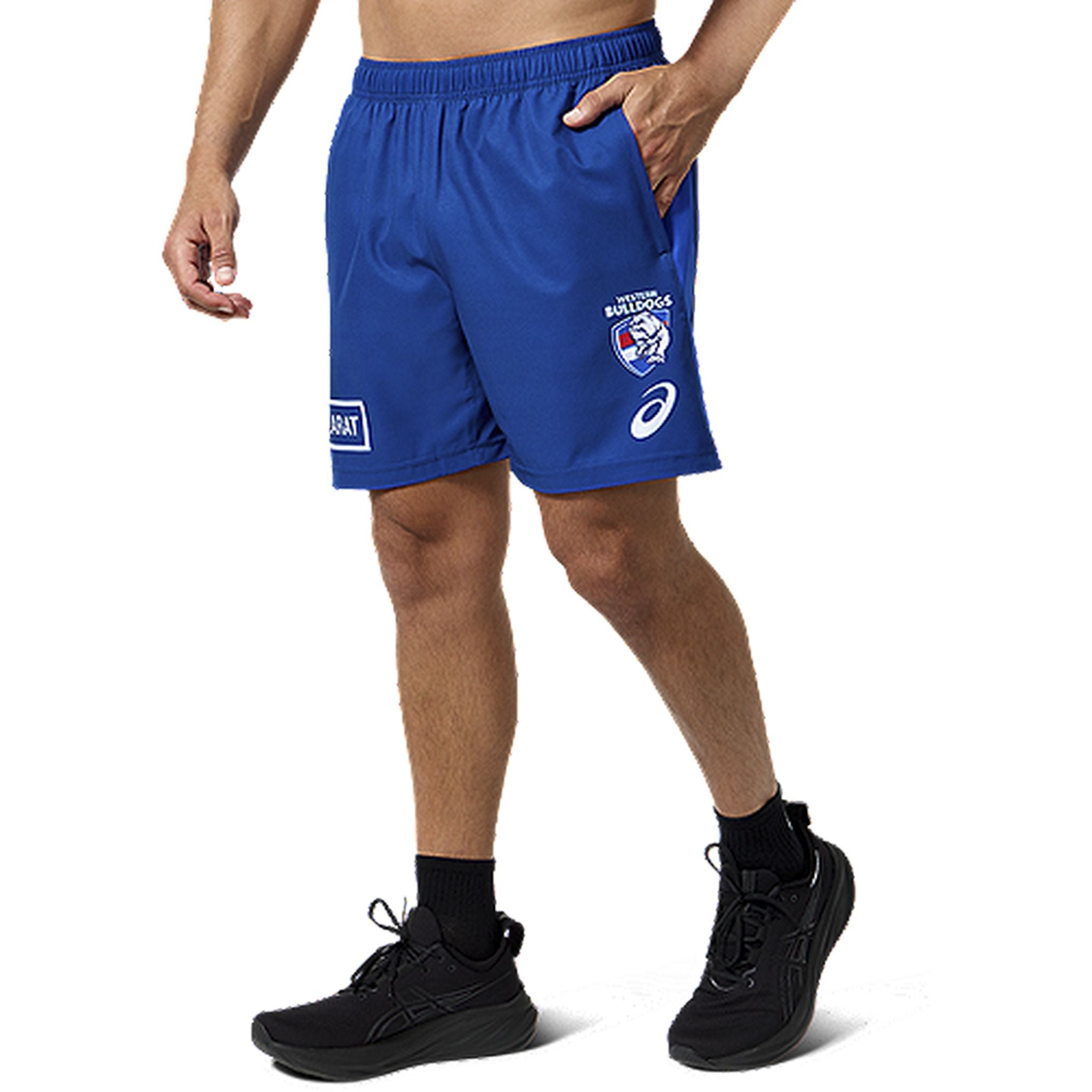 ASICS AFL Western Bulldogs Replica Mens Gym Shorts