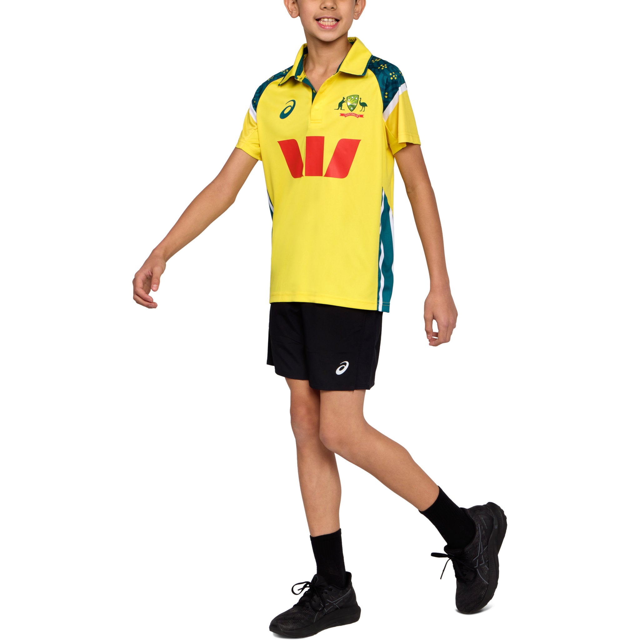 ASICS Cricket Australia 2025 Kids Replica ODI Home Shirt