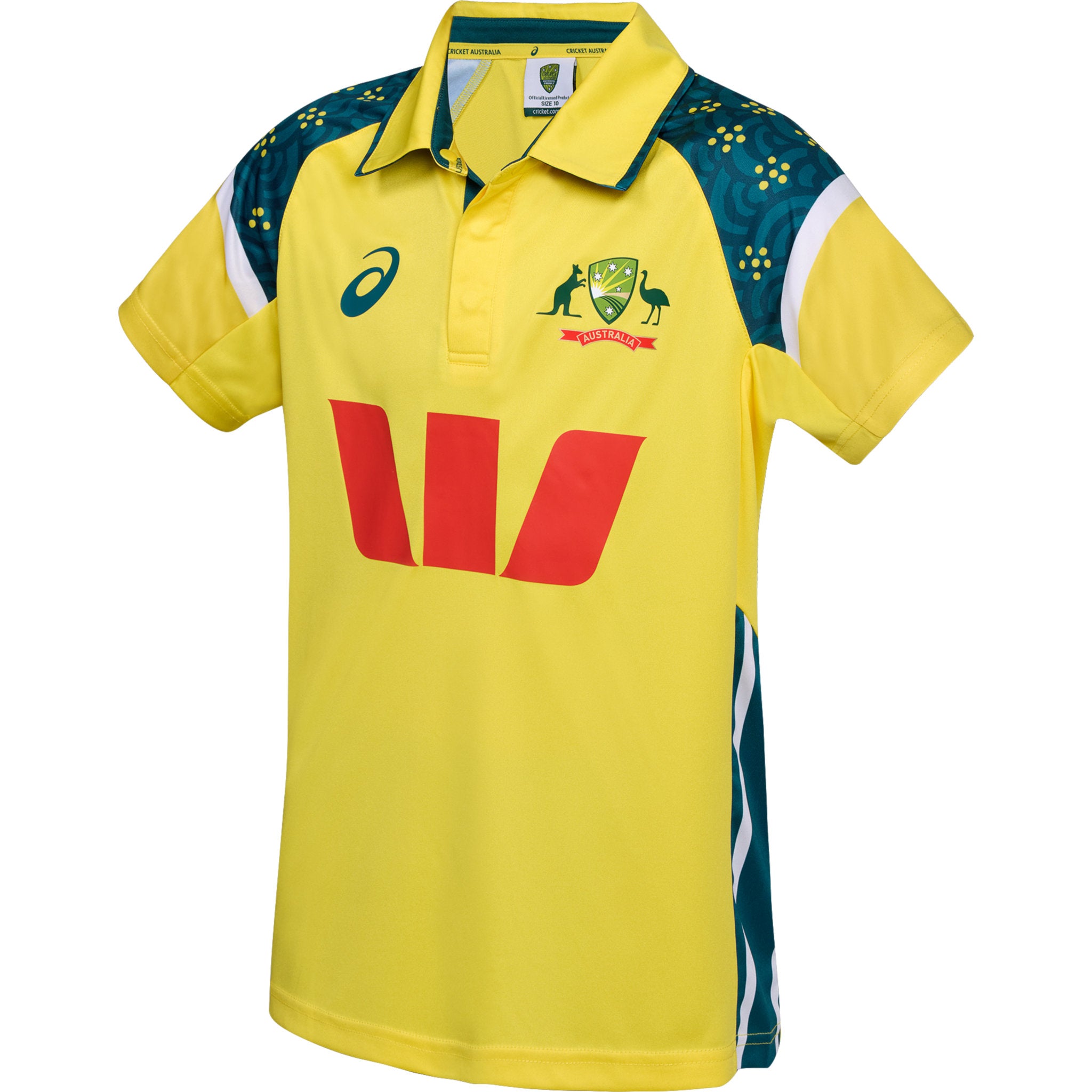 ASICS Cricket Australia 2025 Kids Replica ODI Home Shirt