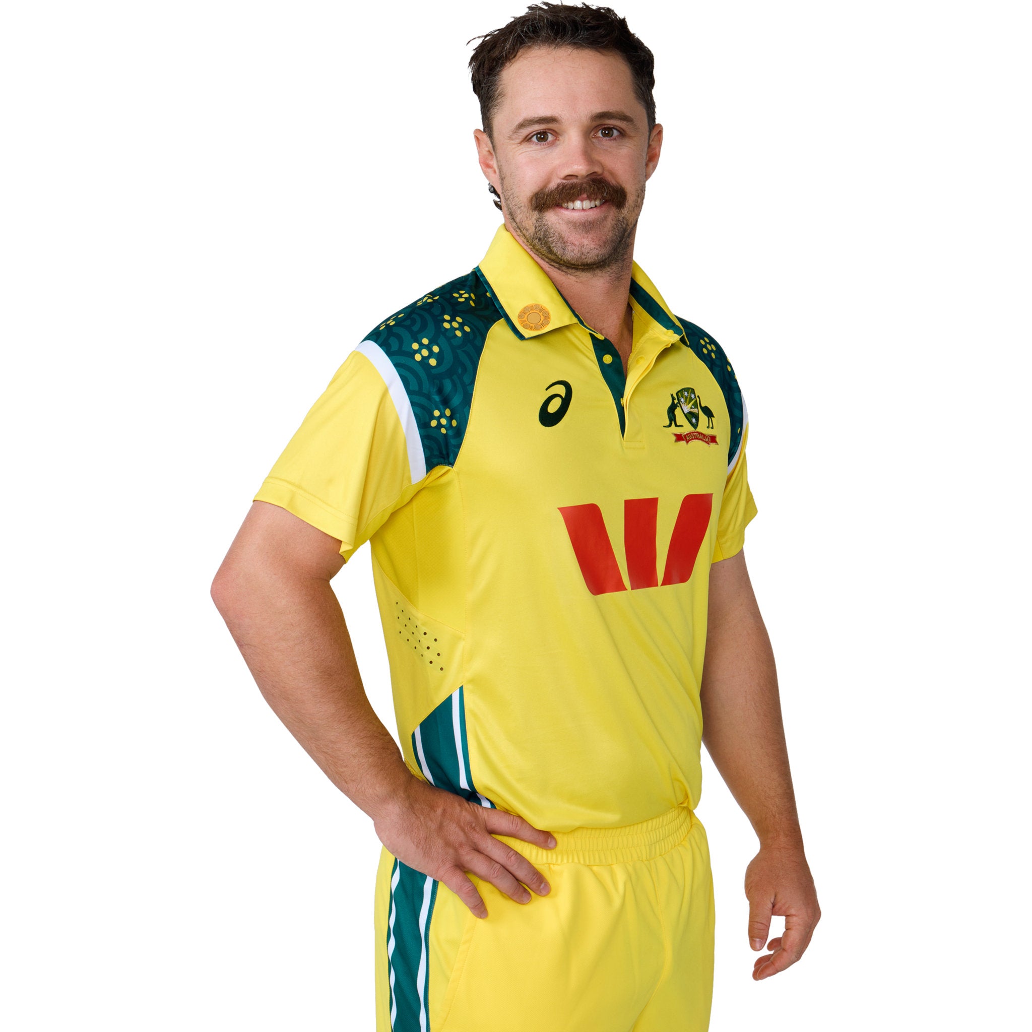 ASICS Cricket Australia 2025 Mens Replica ODI Home Shirt