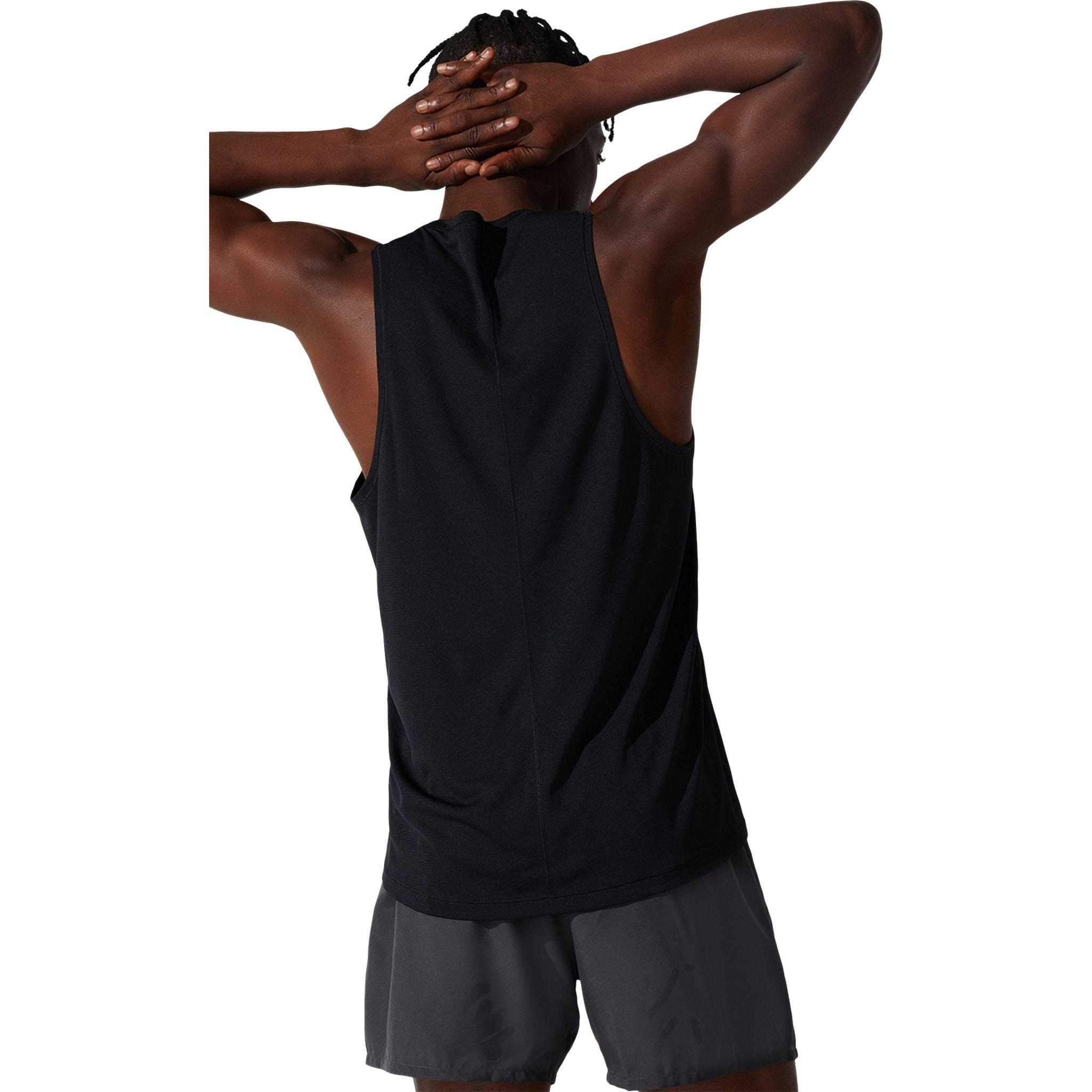 ASICS Silver Mens Running Tank