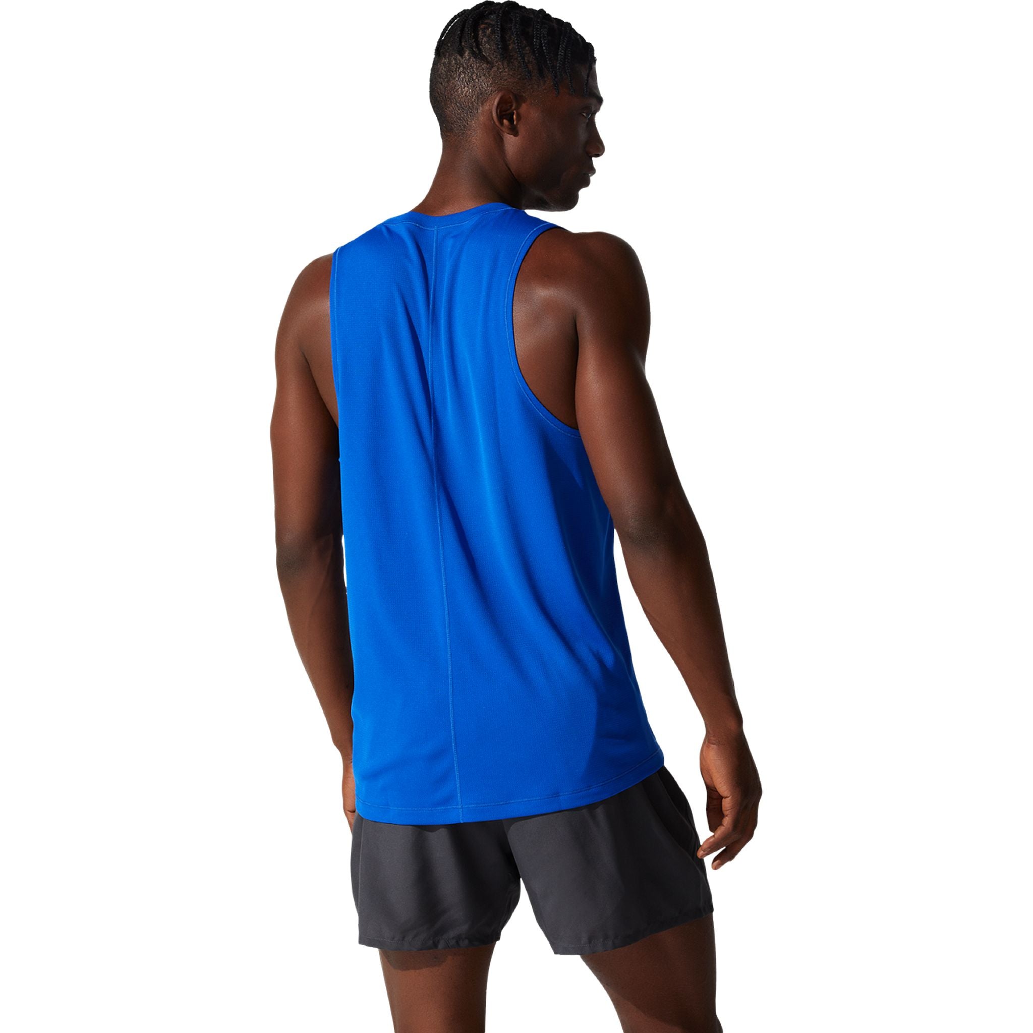 ASICS Silver Mens Running Tank