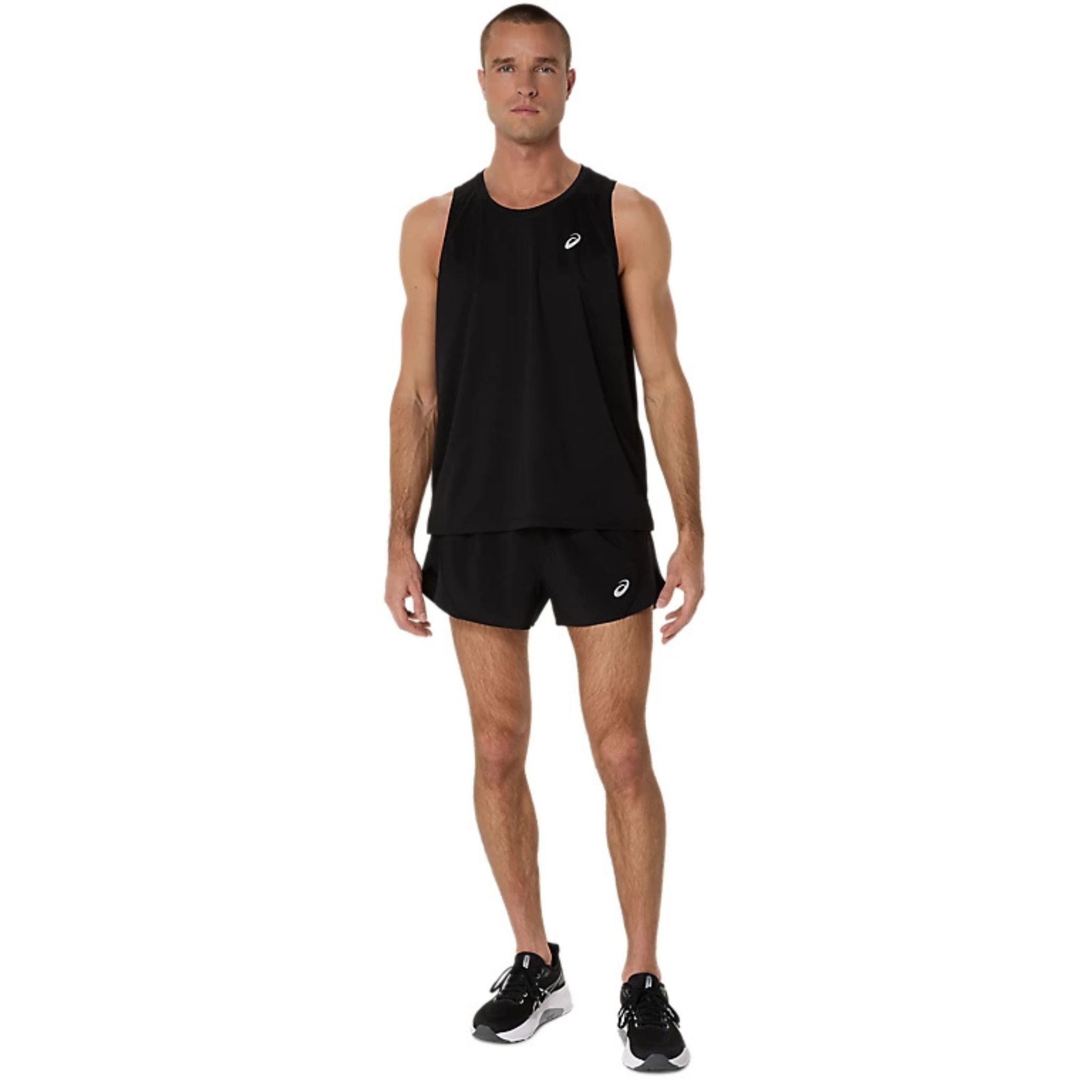 ASICS Silver Mens Running Tank