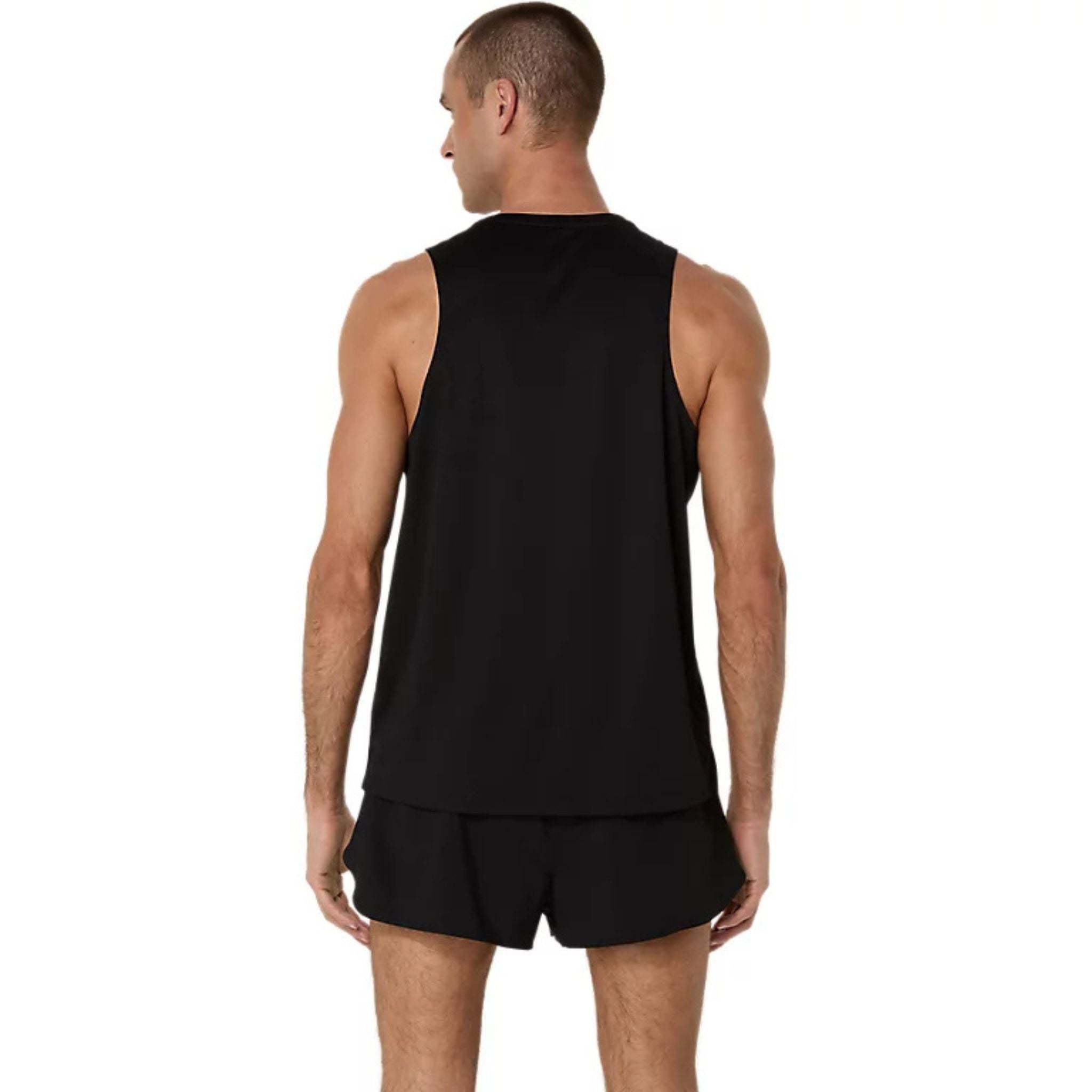 ASICS Silver Mens Running Tank