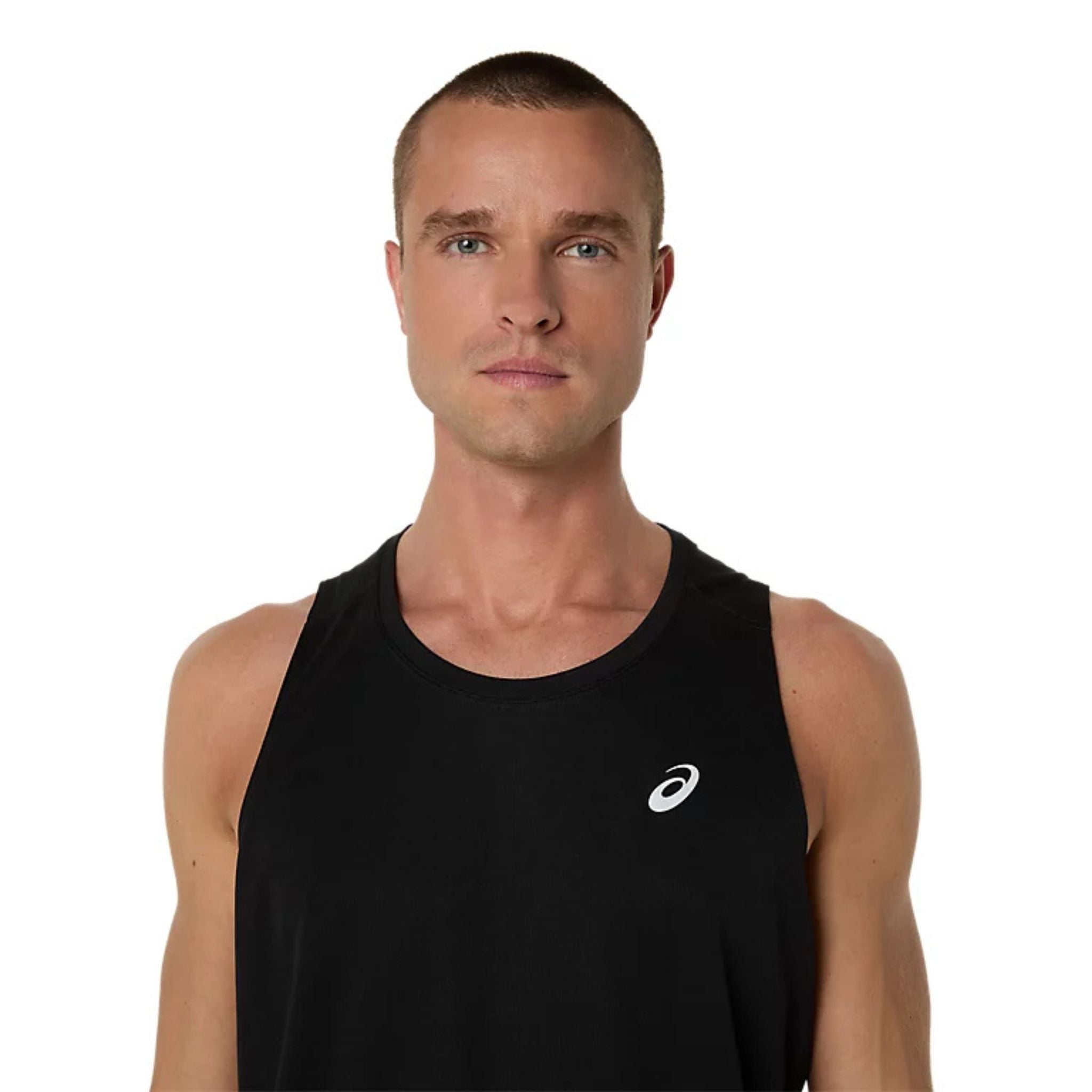 ASICS Silver Mens Running Tank