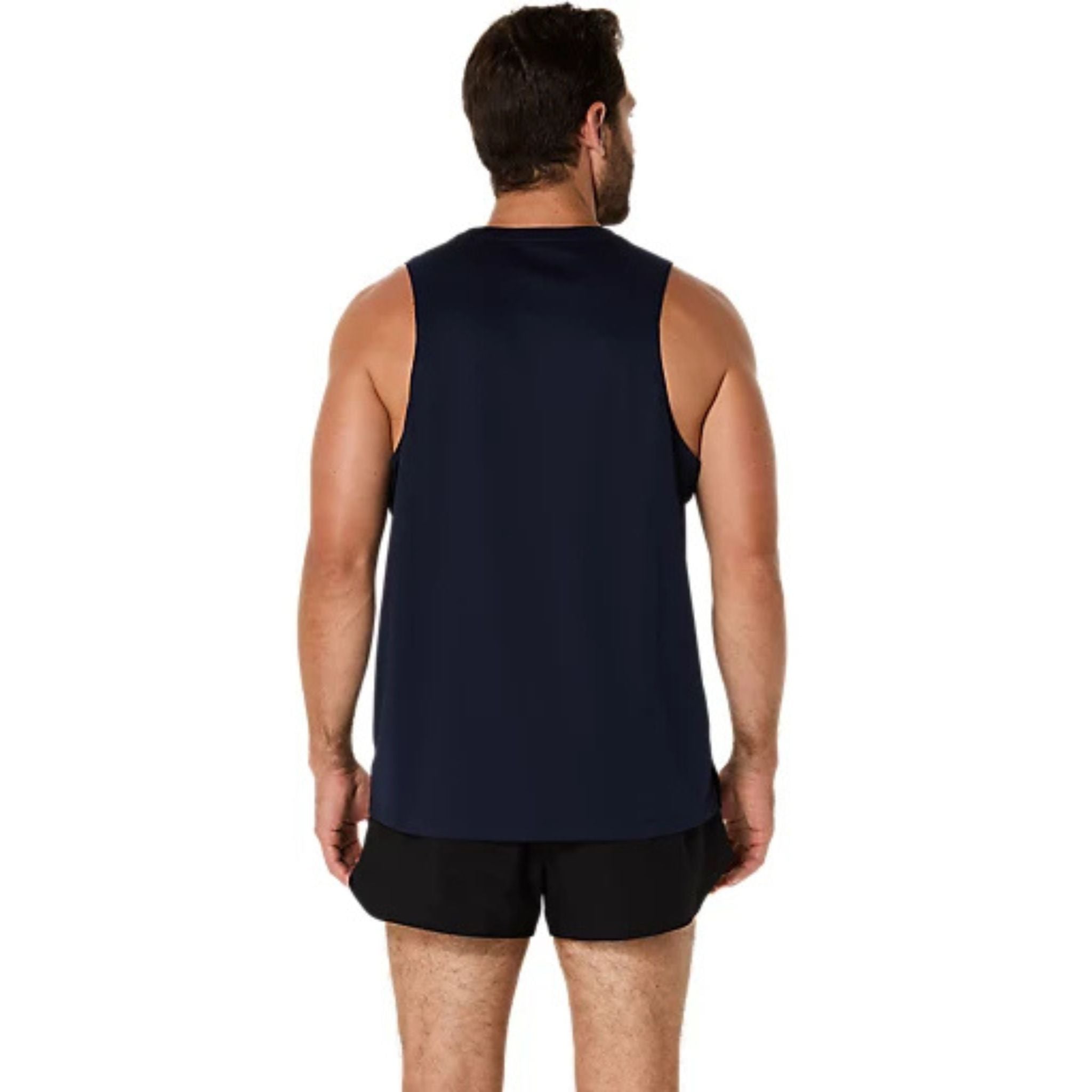 ASICS Silver Mens Running Tank