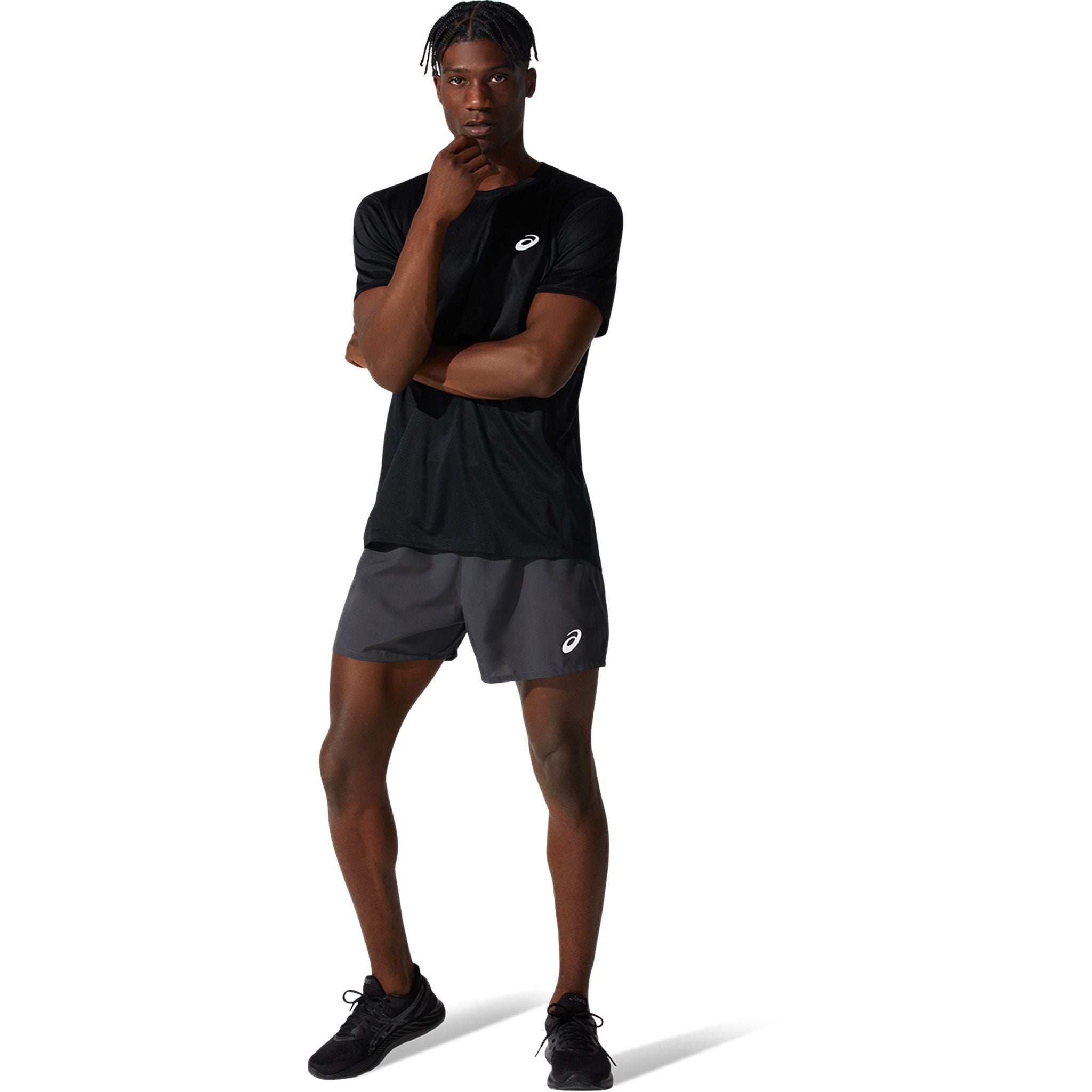 ASICS Silver Mens Running Tee