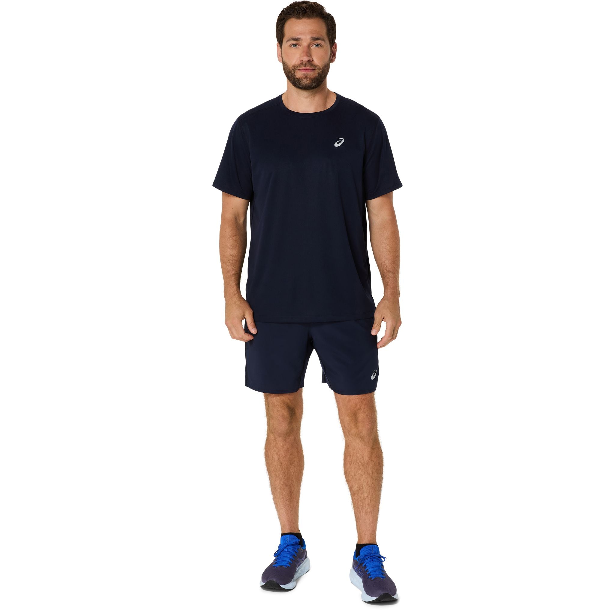 ASICS Silver Mens Running Tee