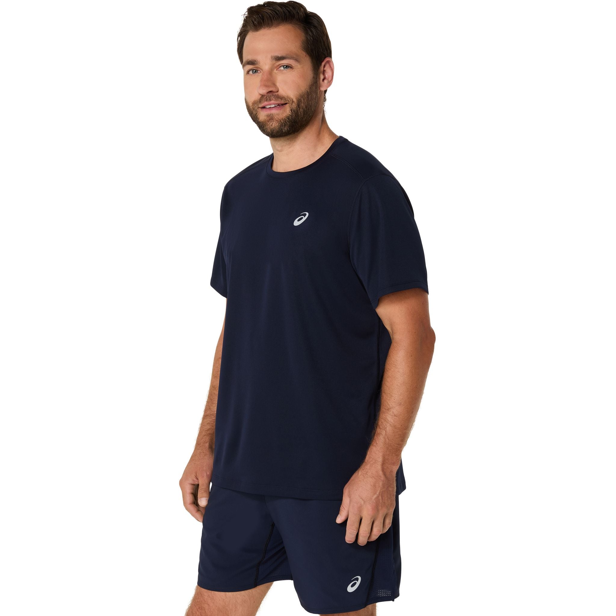 ASICS Silver Mens Running Tee