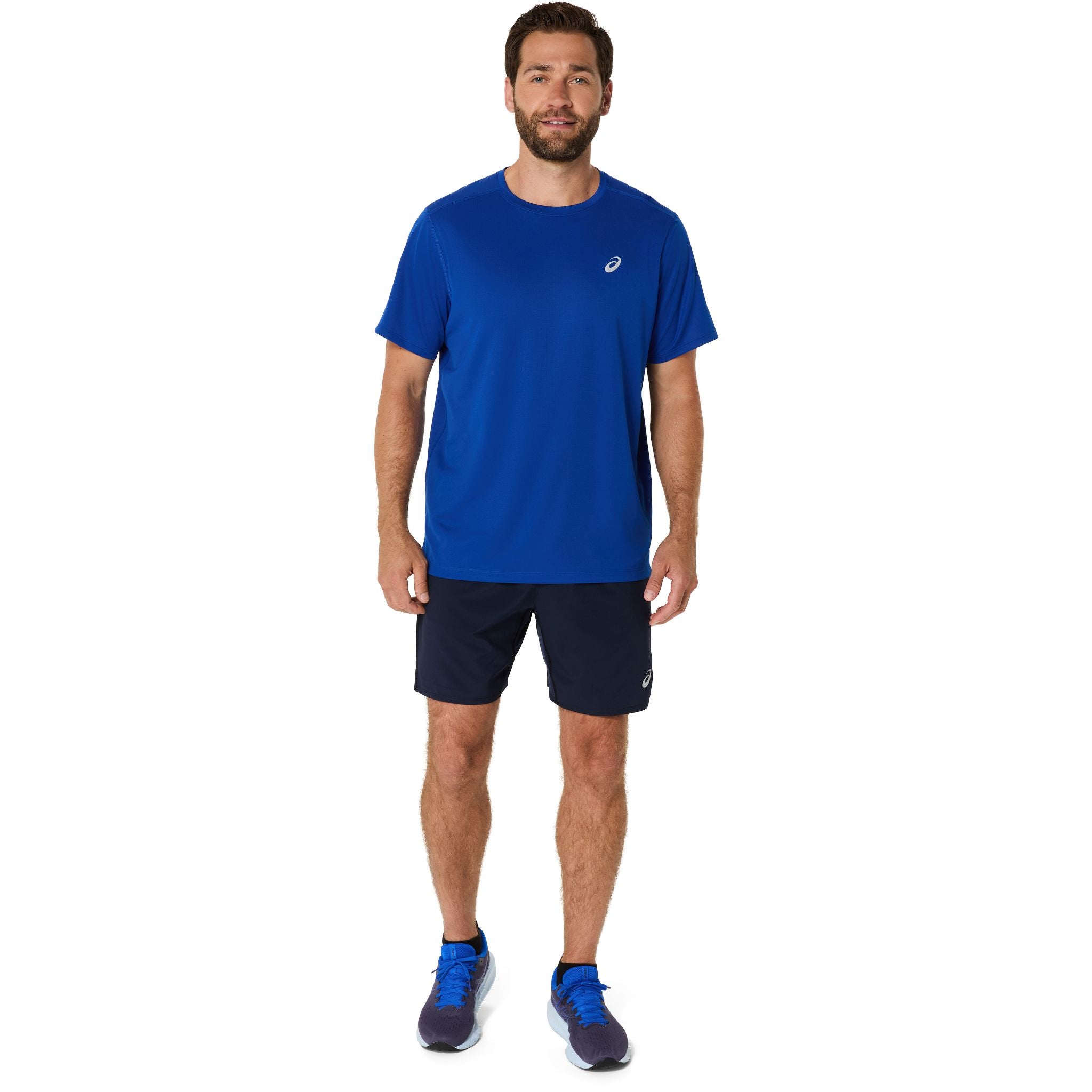 ASICS Silver Mens Running Tee