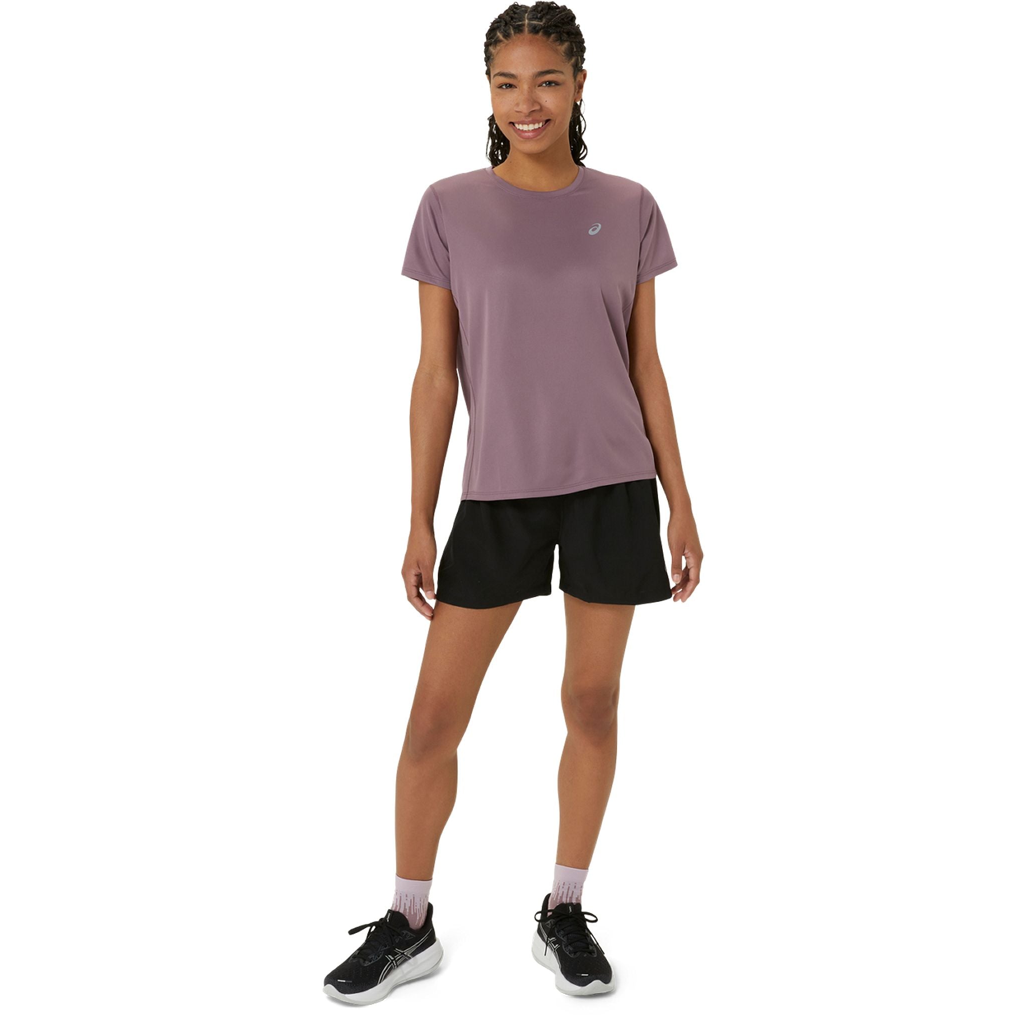 ASICS Silver Womens Running Tee