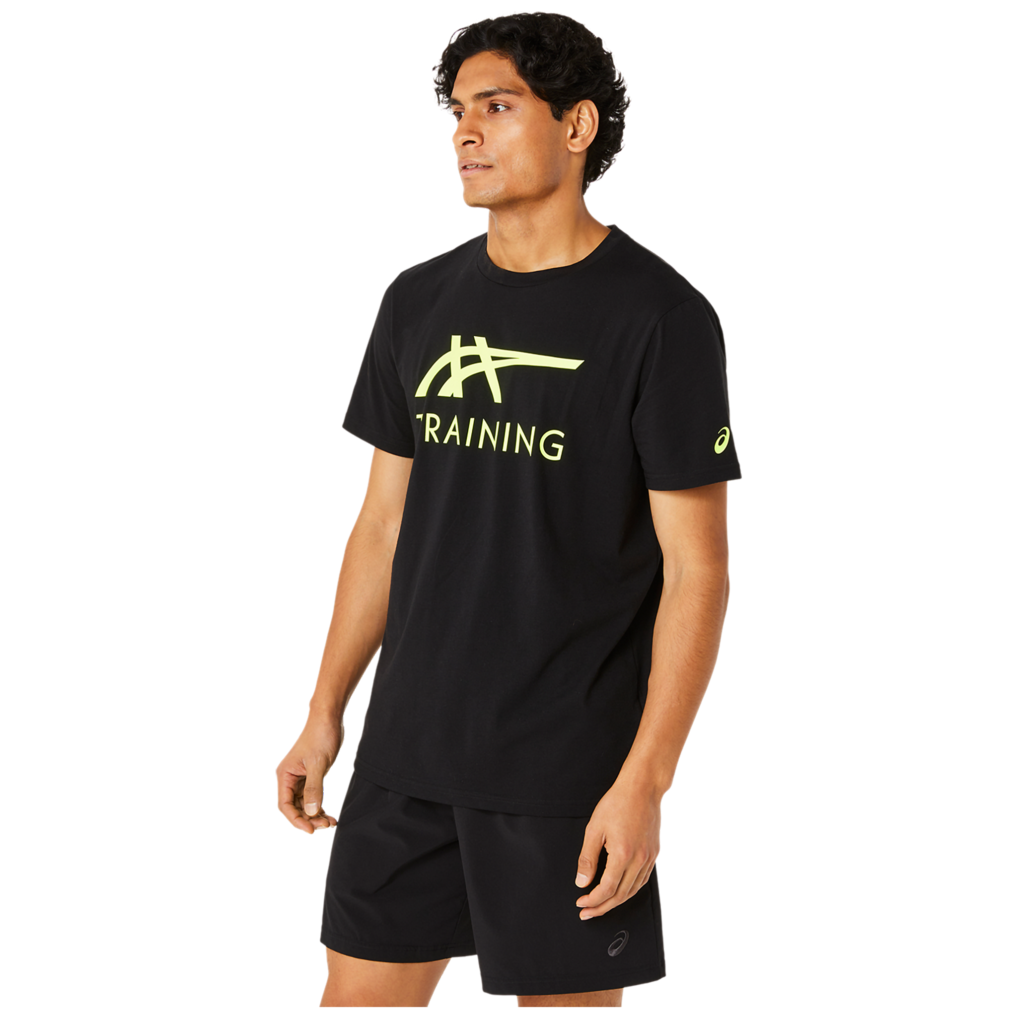 ASICS Stripe Logo Graphic Mens Tee