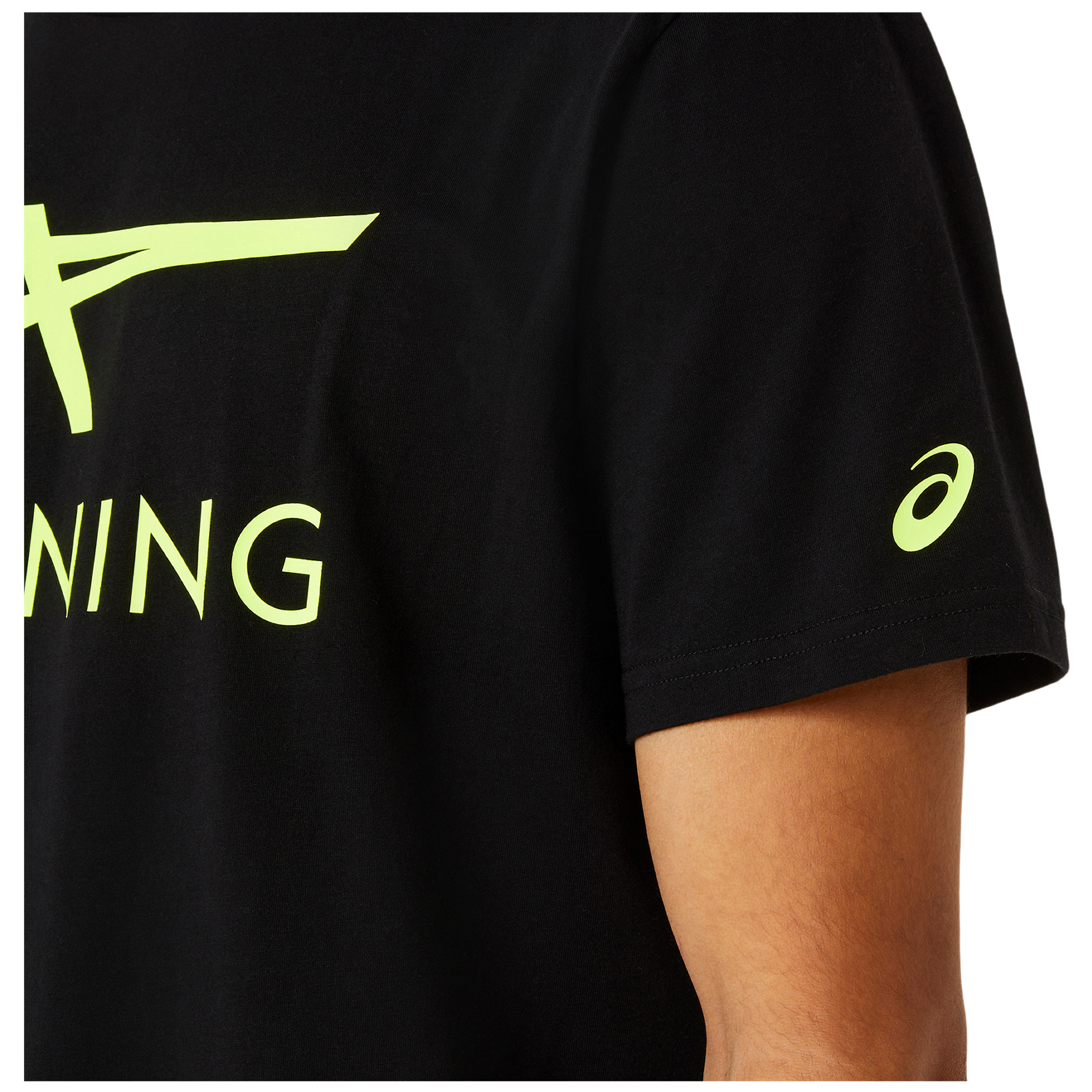 ASICS Stripe Logo Graphic Mens Tee