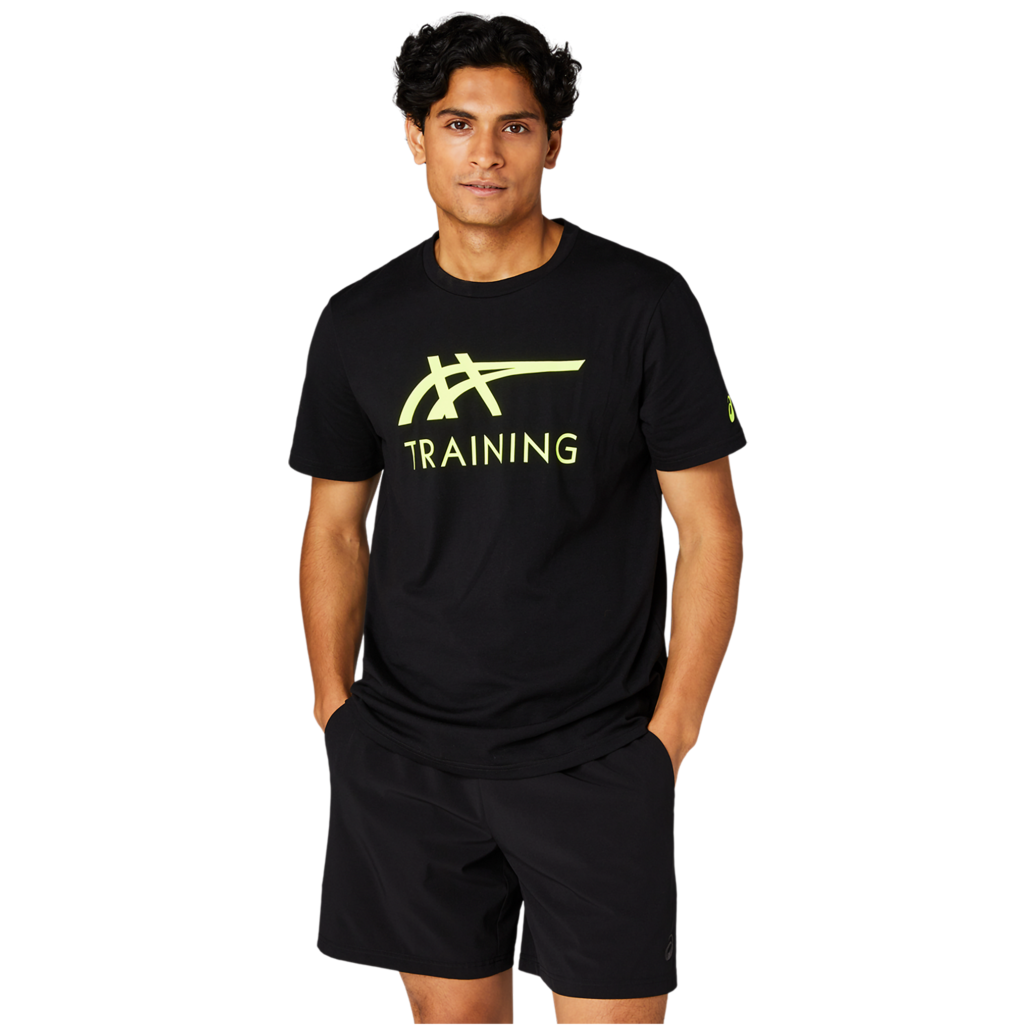 ASICS Stripe Logo Graphic Mens Tee
