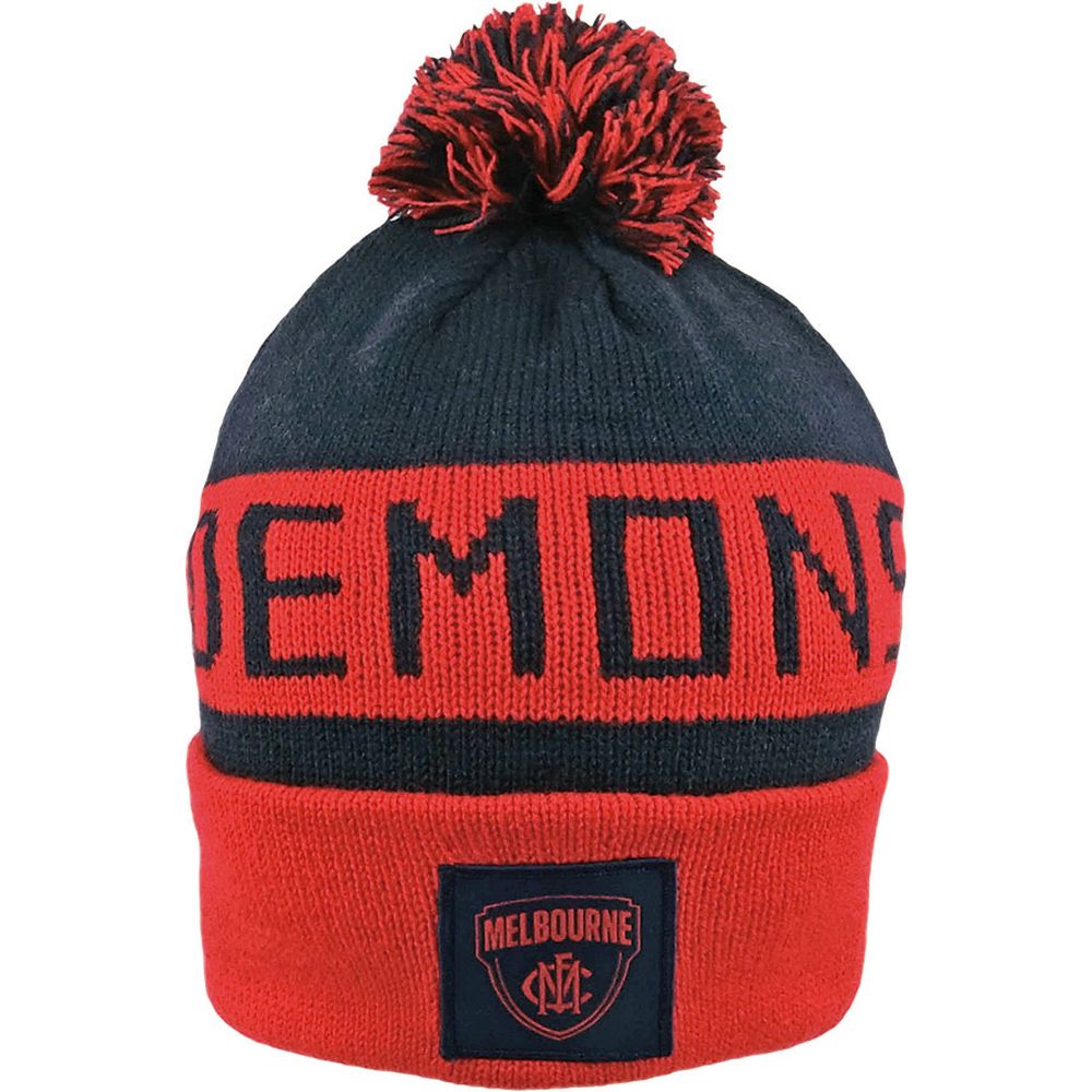 AFL Melbourne Demons Bar Beanie