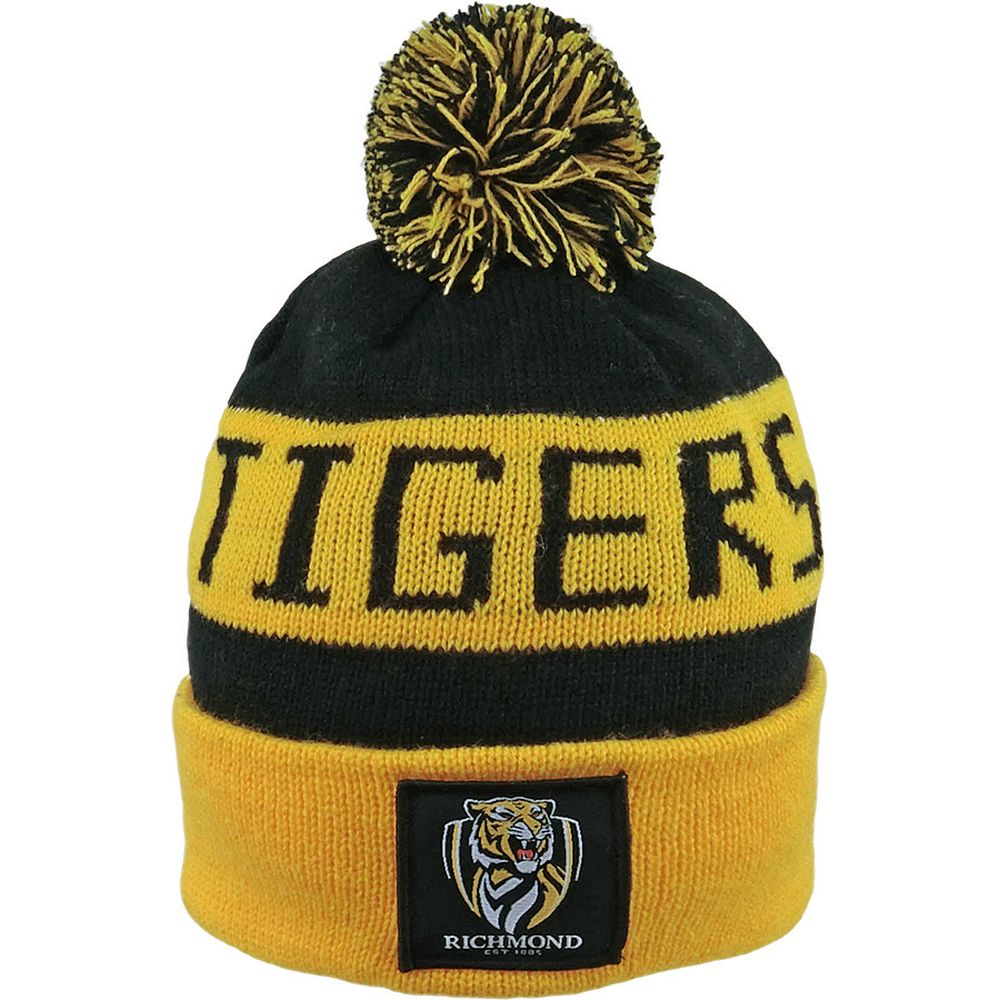 AFL Richmond Tigers Bar Beanie