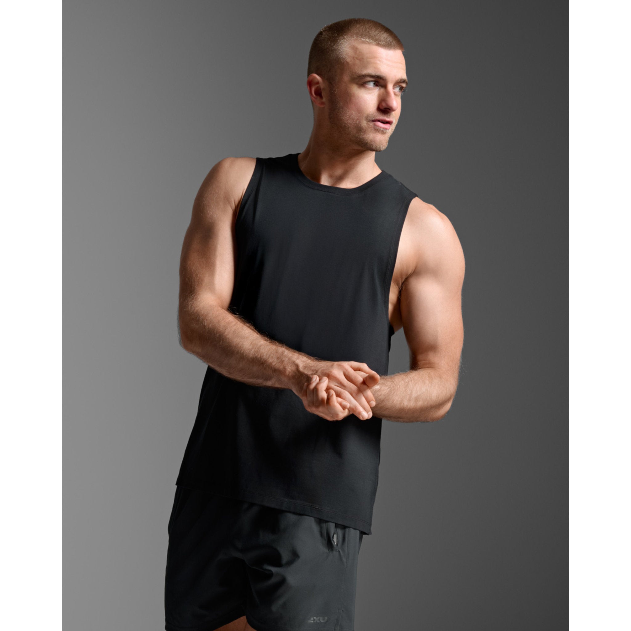 2XU Motion Cotton Flex Mens Tank
