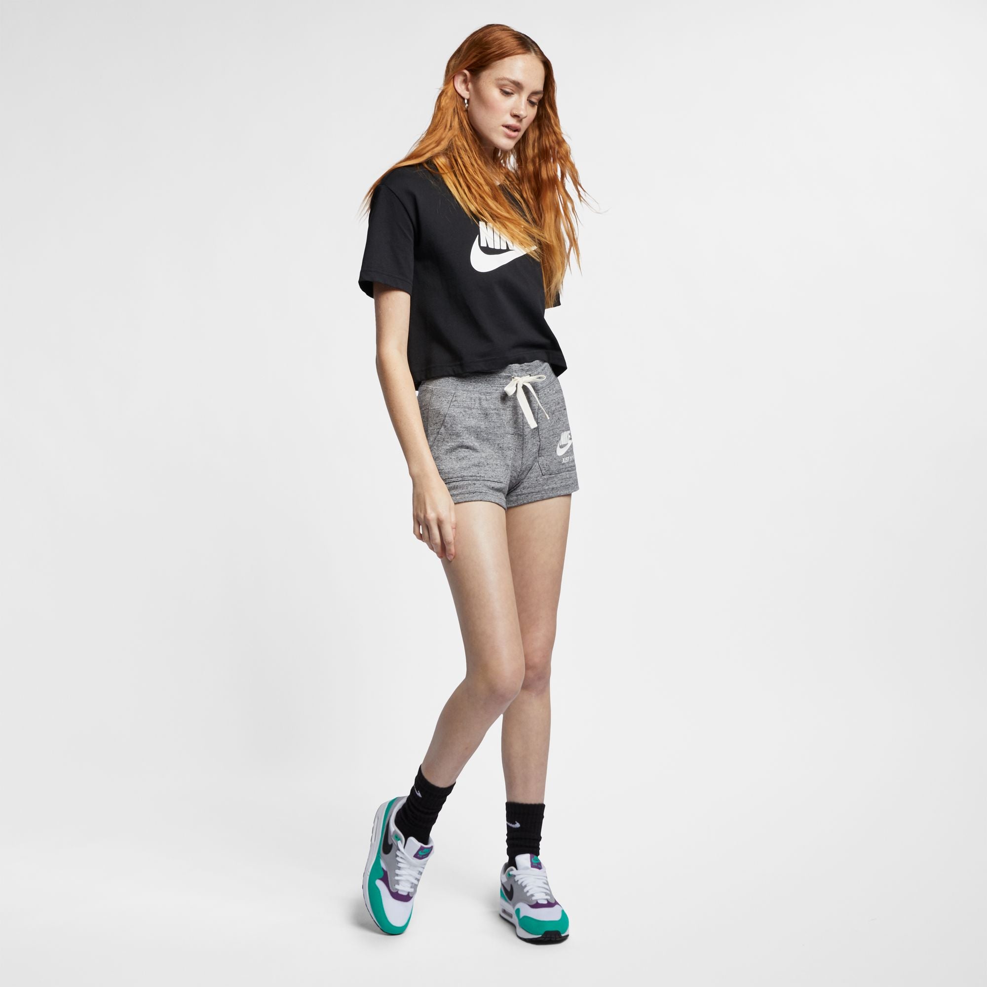 Nike Club Cropped Logo Womens Tees