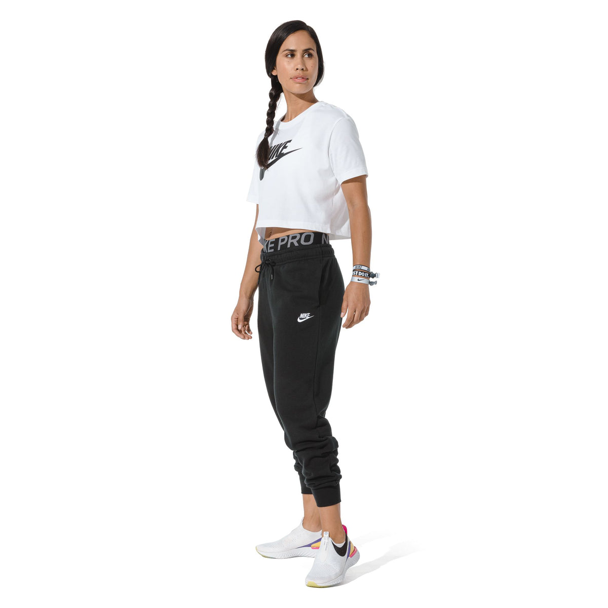 Nike Club Cropped Logo Womens Tee