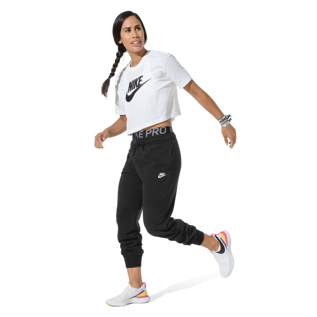 Nike Club Cropped Logo Womens Tee