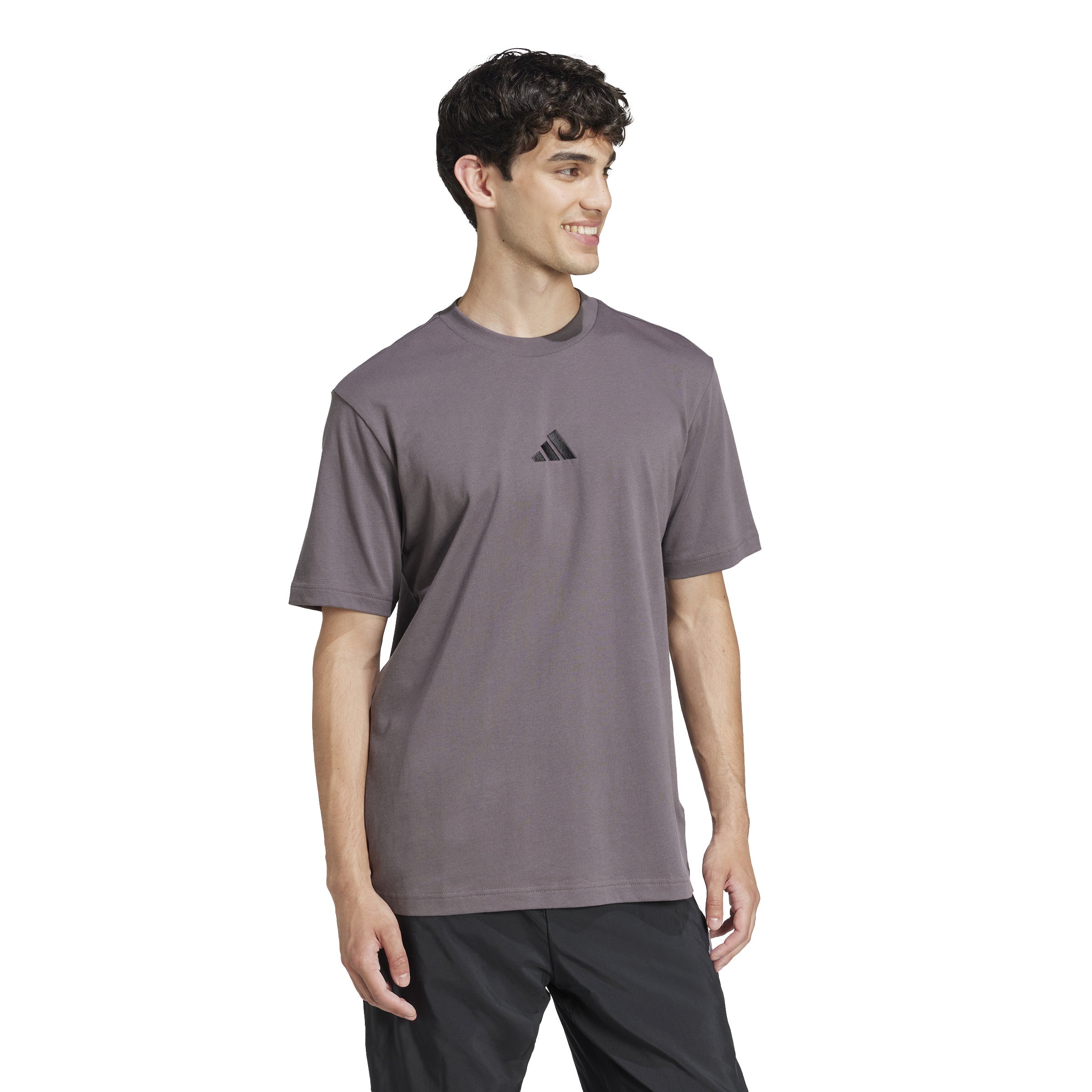 adidas Essentials Small Logo Single Jersey Mens Tee