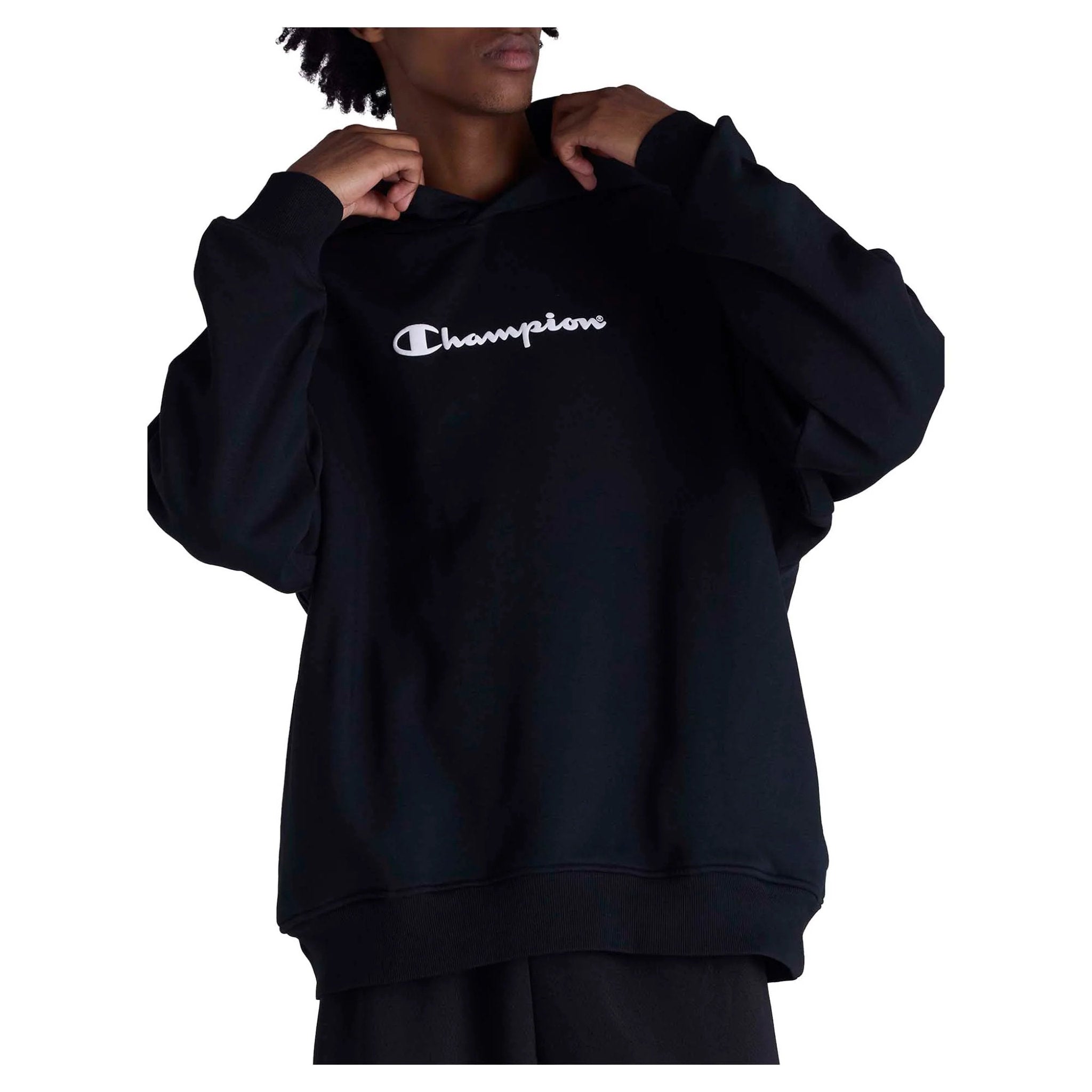 Champion Puff Script Mens Hoodie