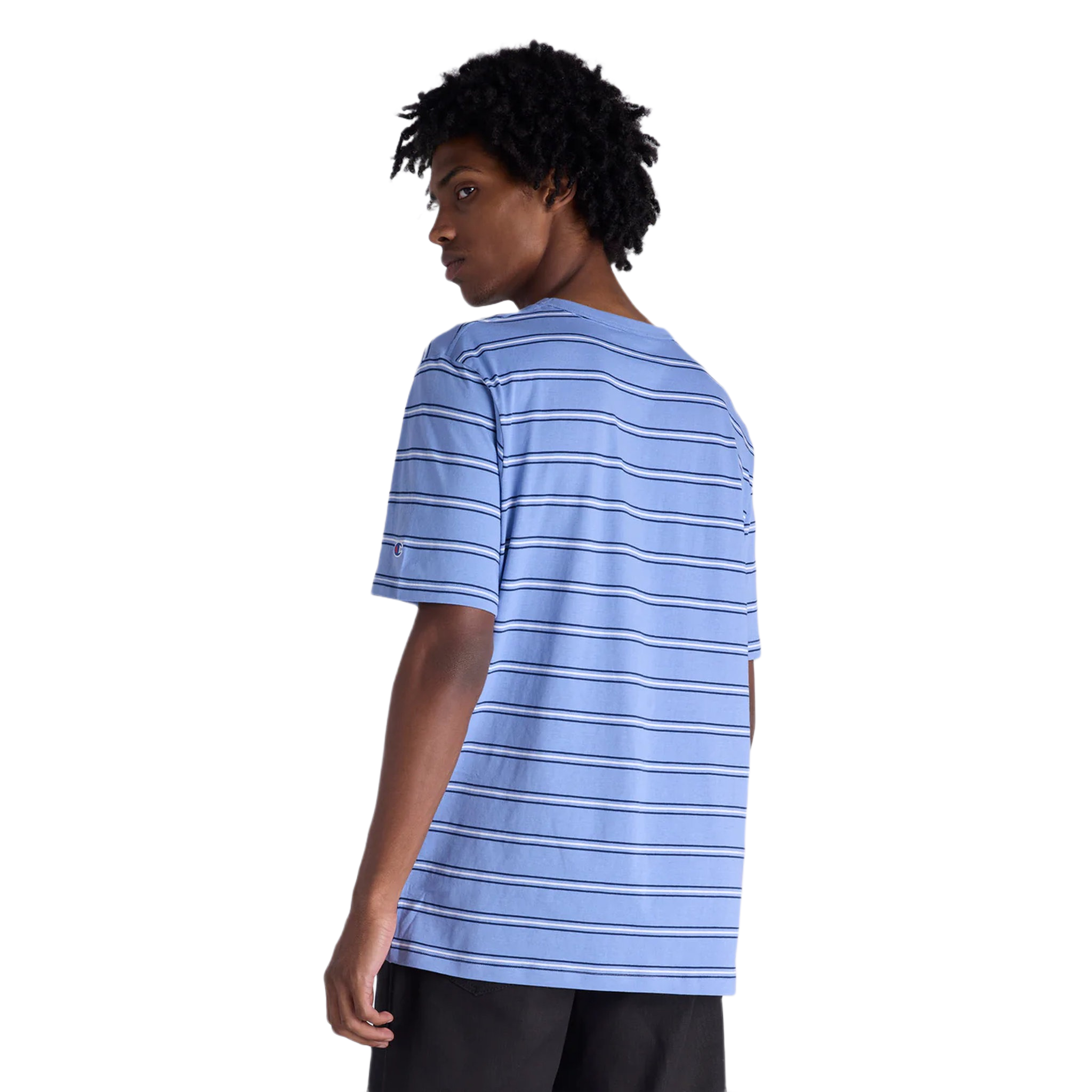 Champion Script Stripe Mens Tee