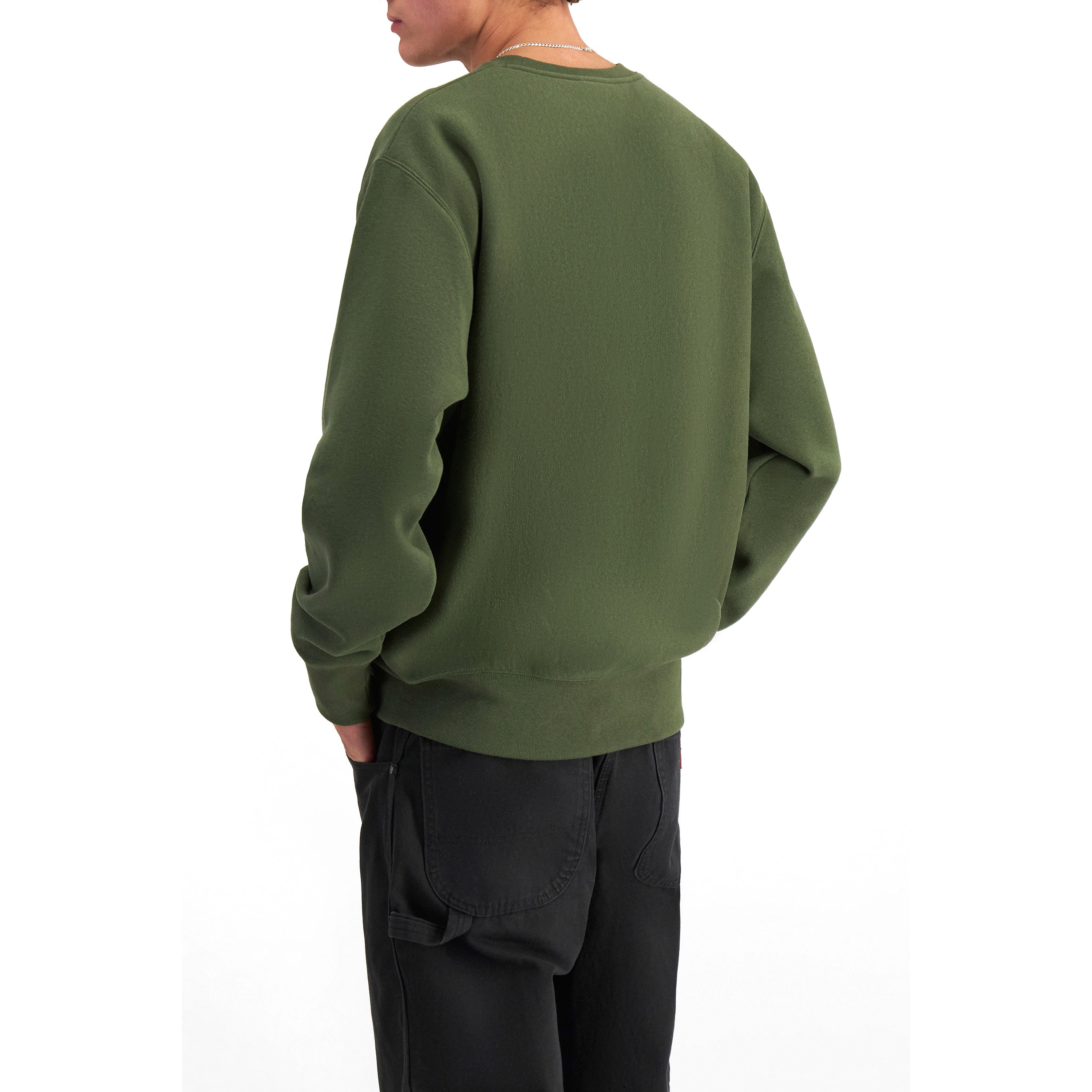 Champion Reverse Weave Mens C Logo Crew
