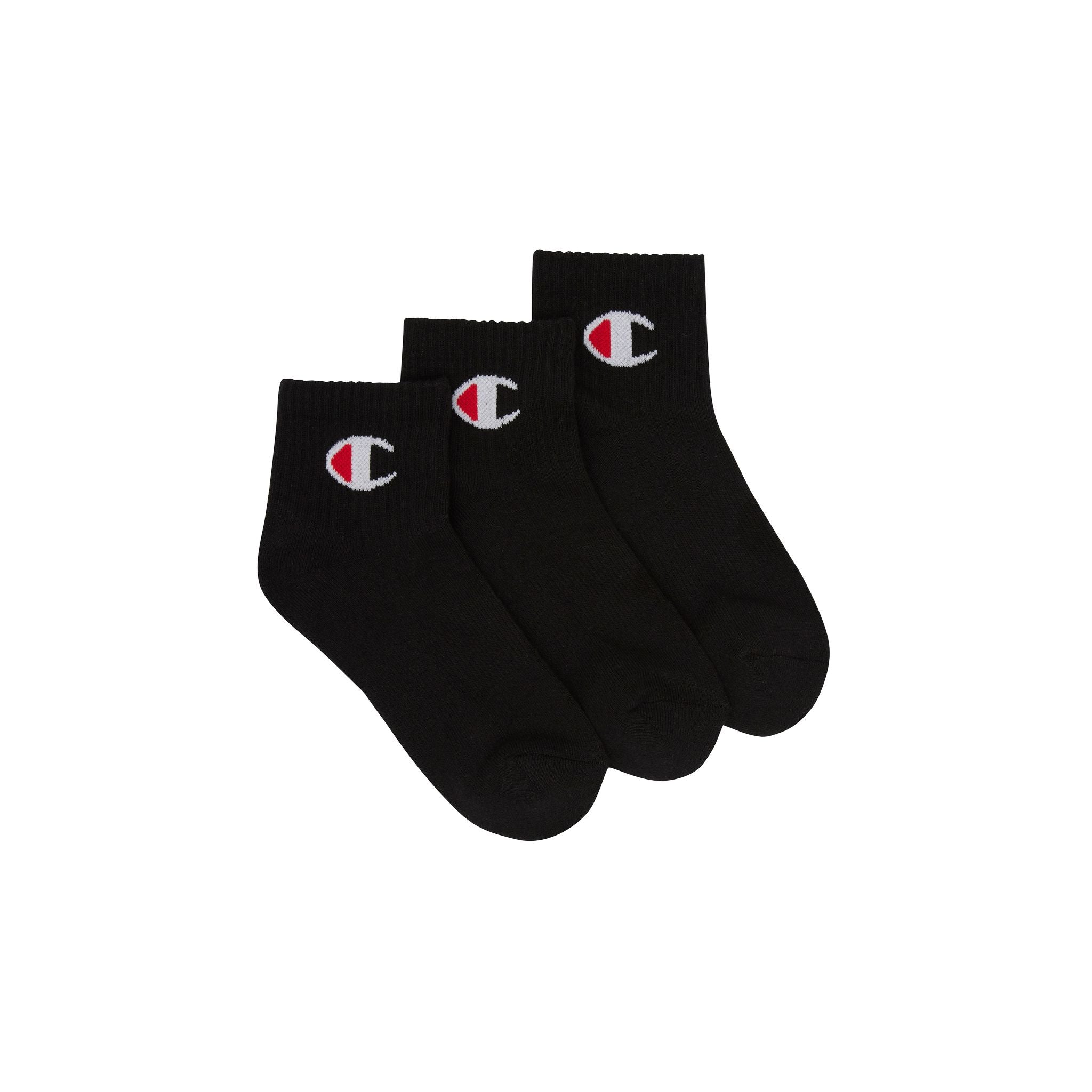 Champion Sports Kids Quarter Socks - 3 Pack