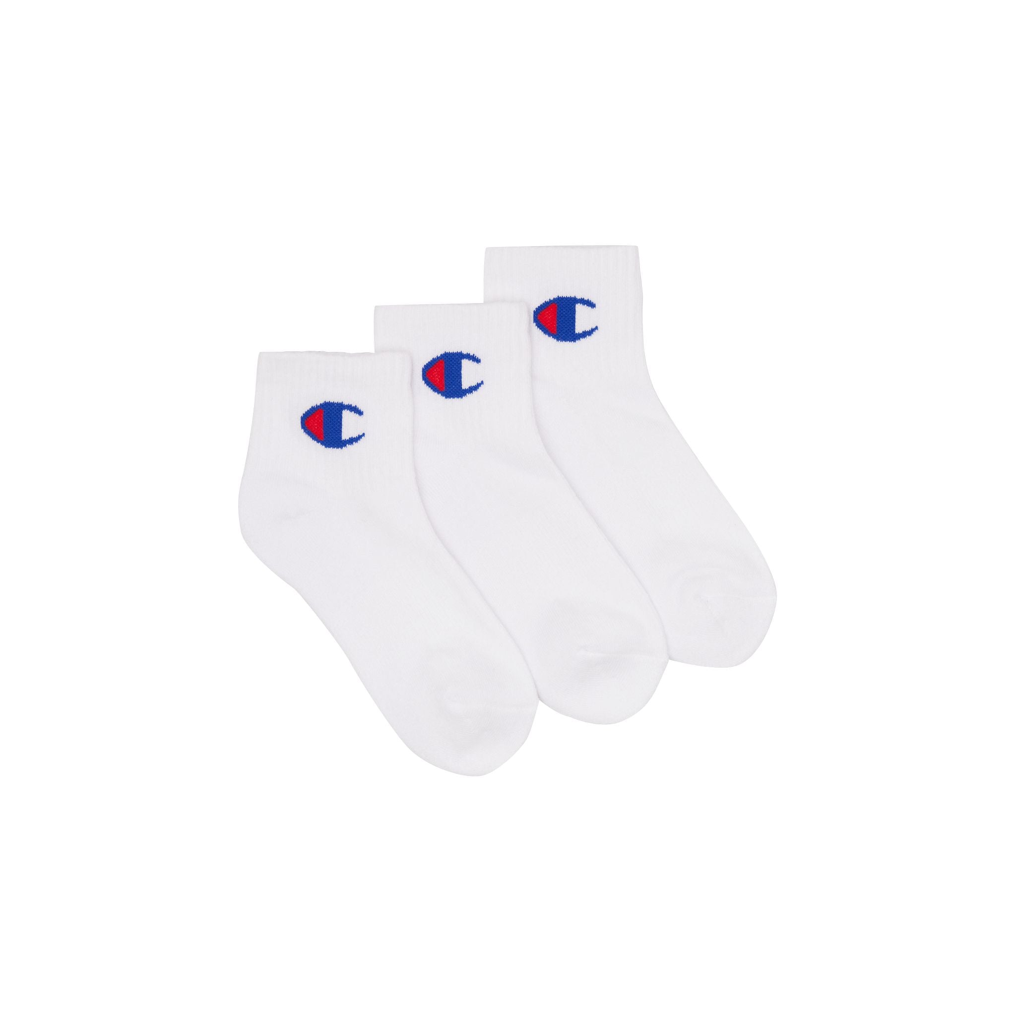 Champion Sports Kids Quarter Socks - 3 Pack