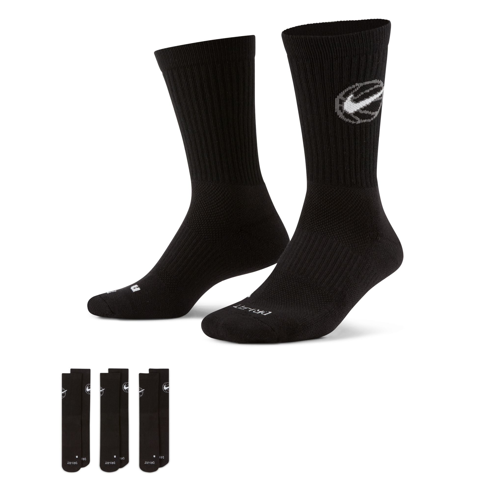 Nike Everyday Crew Basketball Socks 3 Pack