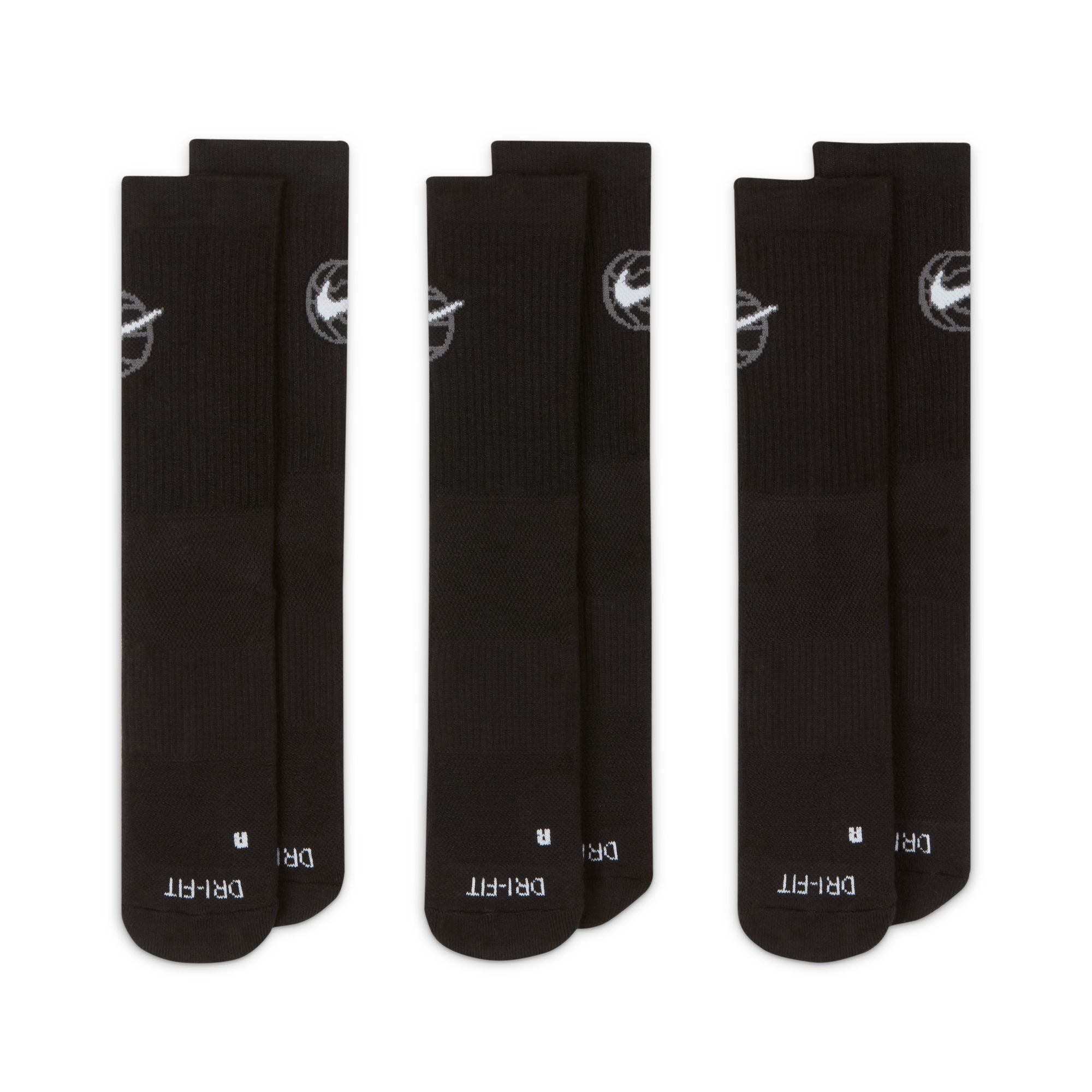 Nike Everyday Crew Basketball Socks 3 Pack