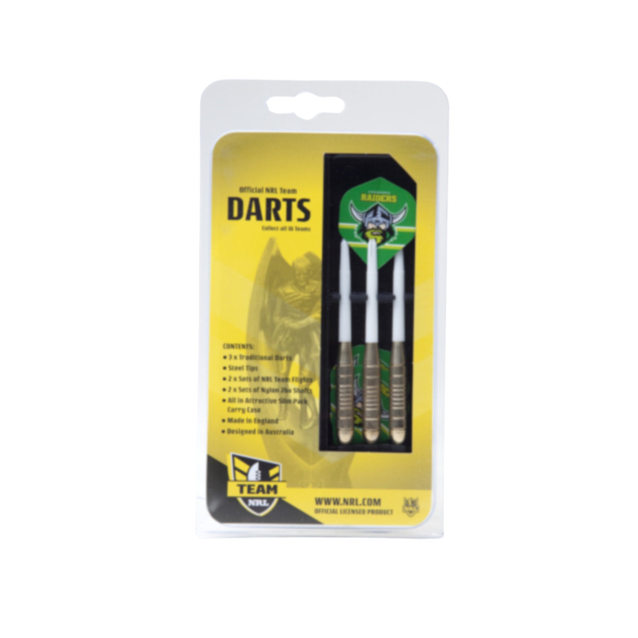 NRL Team Darts 3x24g - Canberra Raiders
