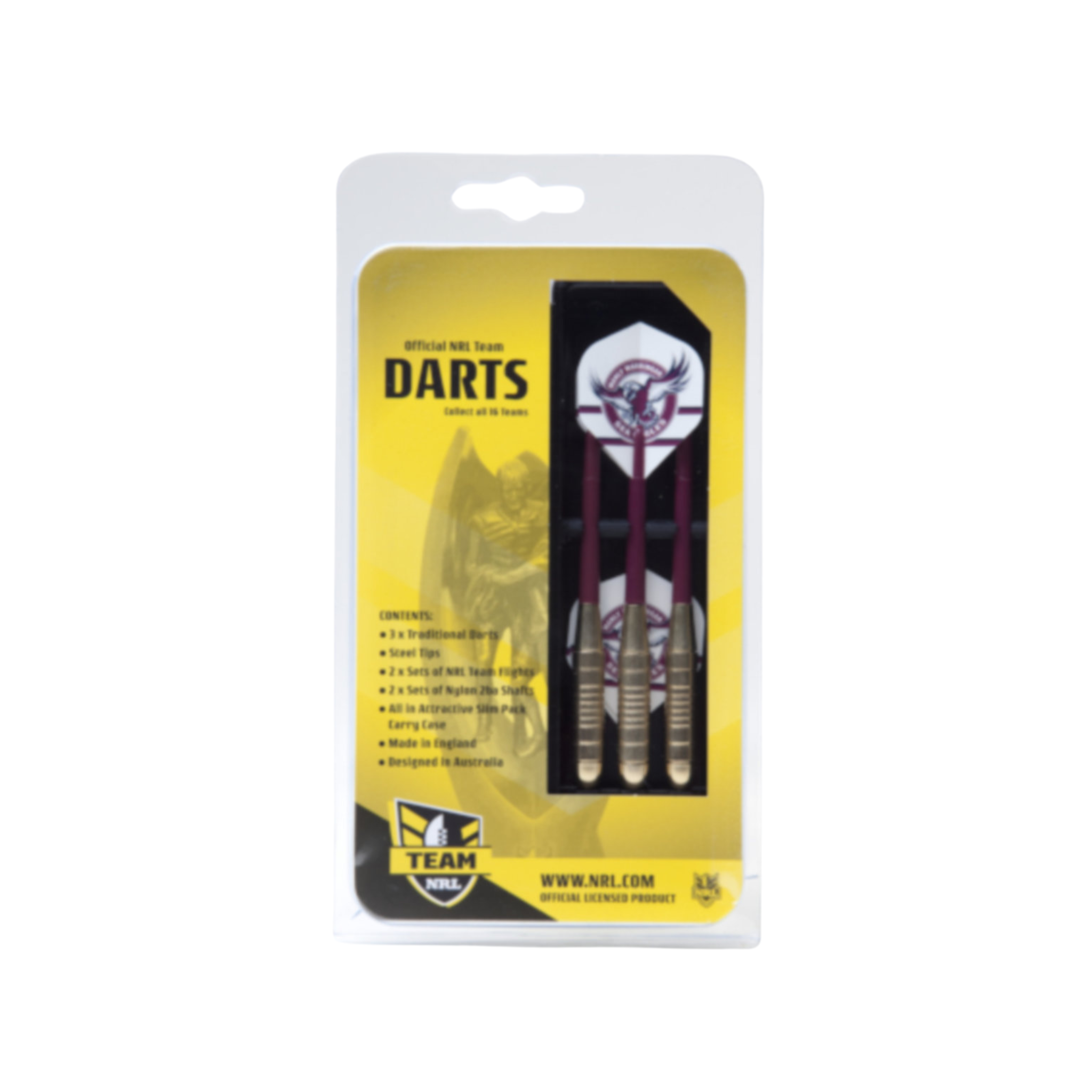NRL Team Darts 3x24g - Manly Sea Eagles