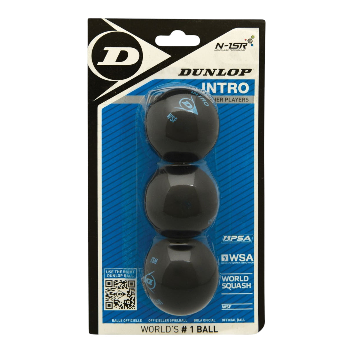 Dunlop Squash Intro Ball - 3 Pack