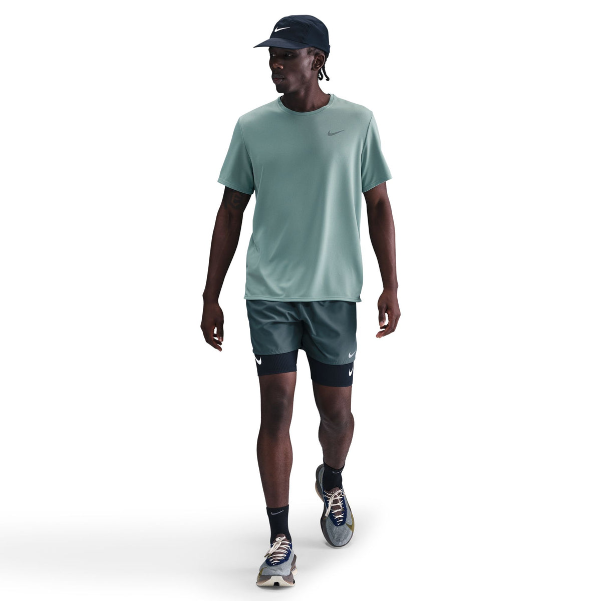 Nike Miler Dri-FIT UV Mens Running Tee