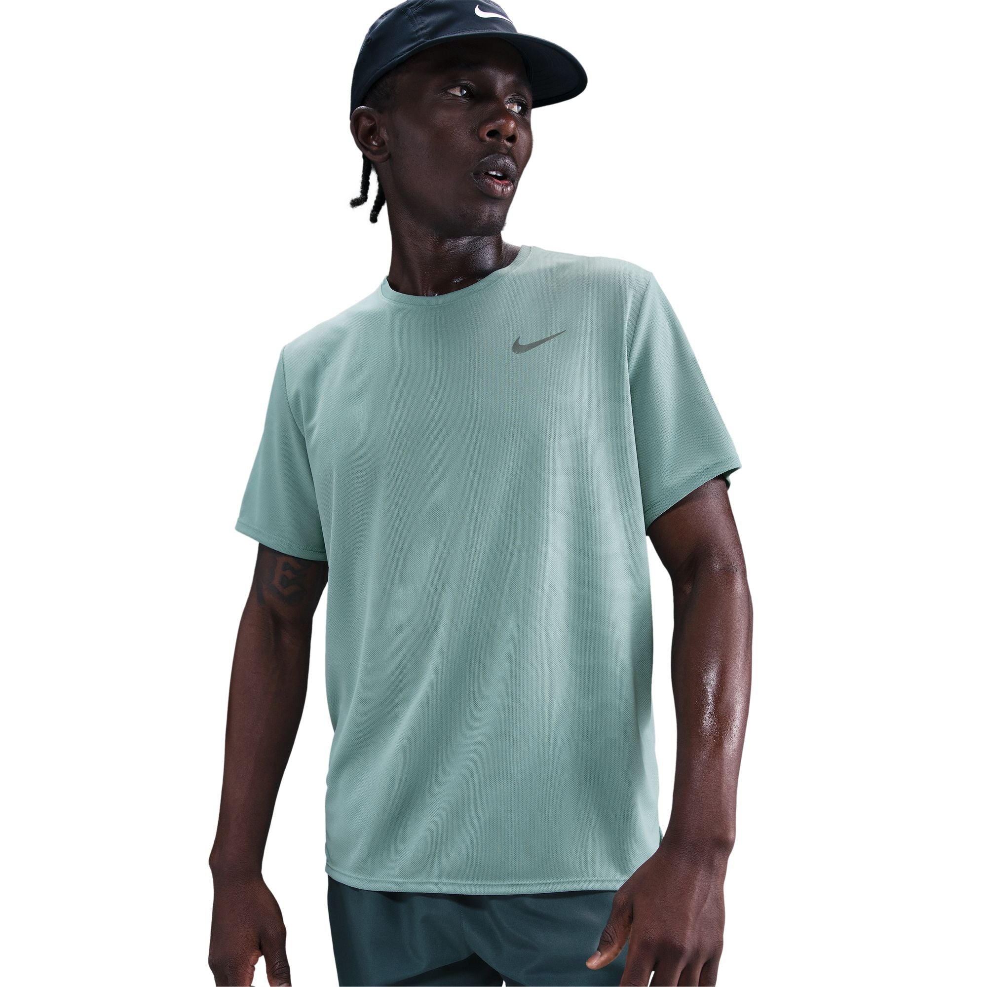 Nike Miler Dri-FIT UV Short Sleeve Mens Running Tee