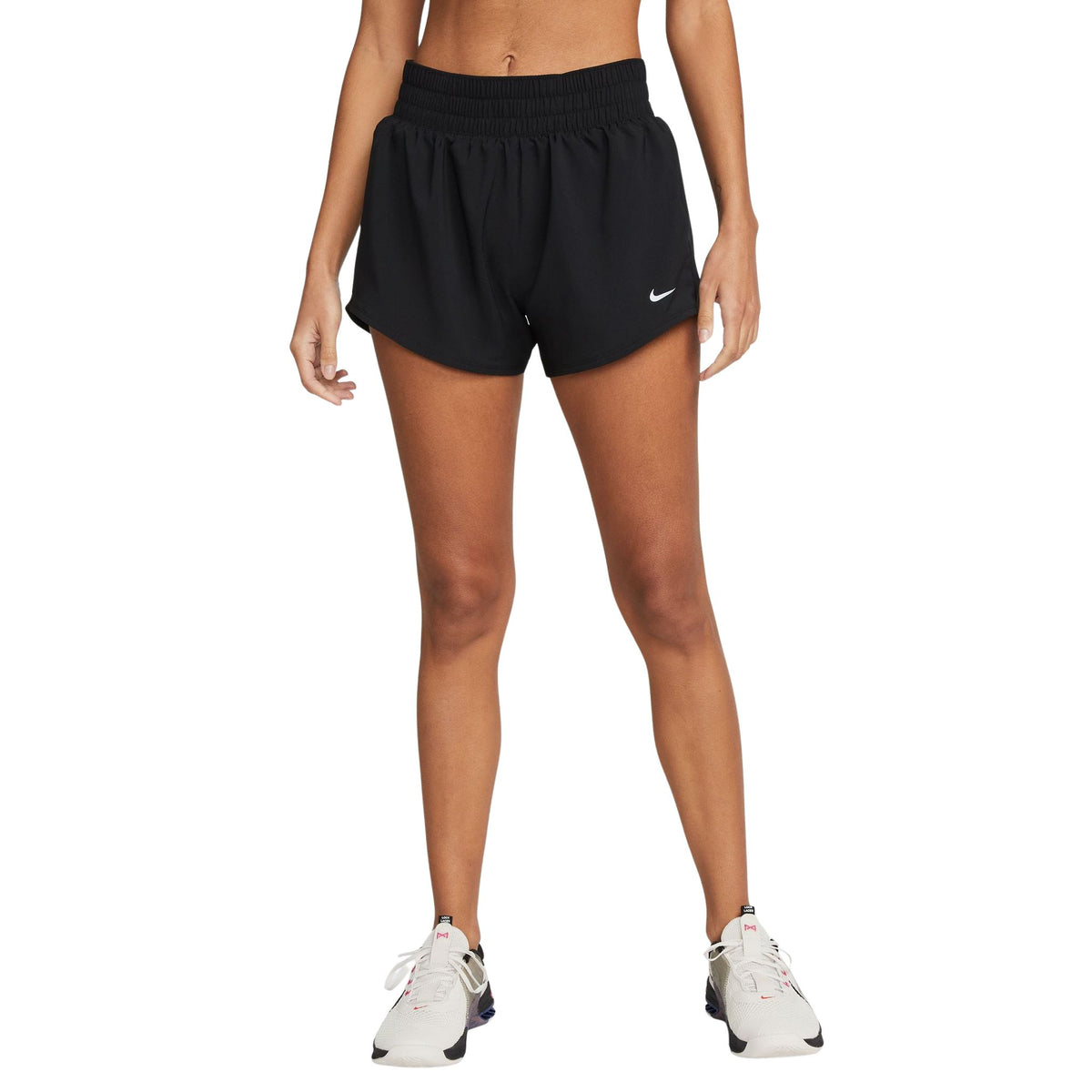Nike One Dri-FIT Mid-Rise 3-Inch Brief-Lined Womens Shorts