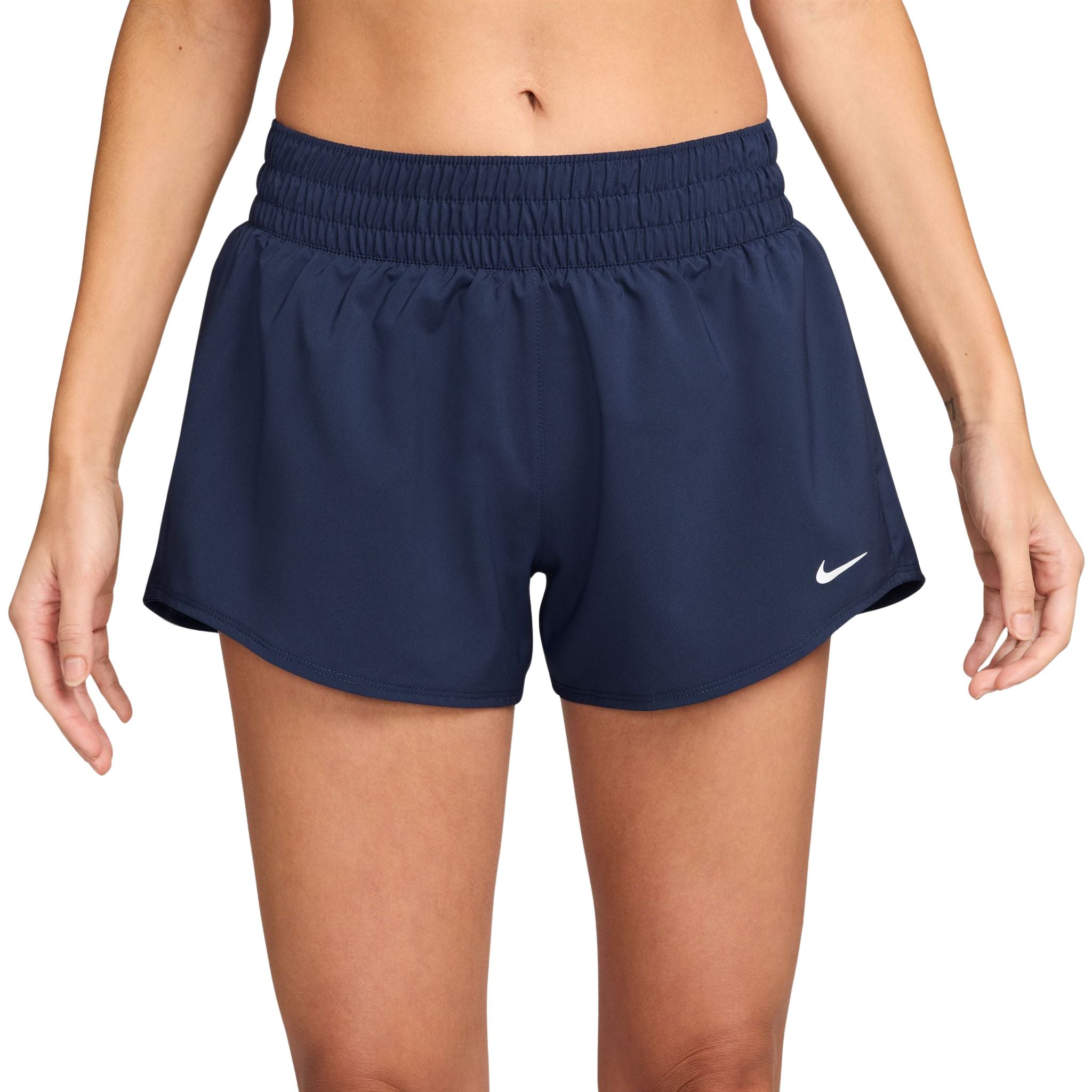 Nike One Dri-FIT Mid-Rise 3 Inch Brief-Lined Womens Shorts