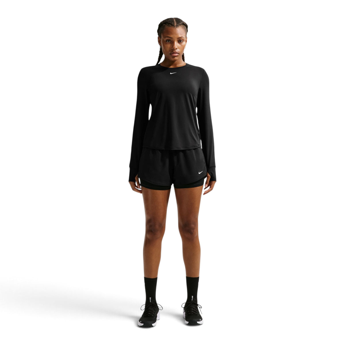 Nike One Dri-FIT Mid-Rise 3-Inch Womens 2-in-1 Shorts